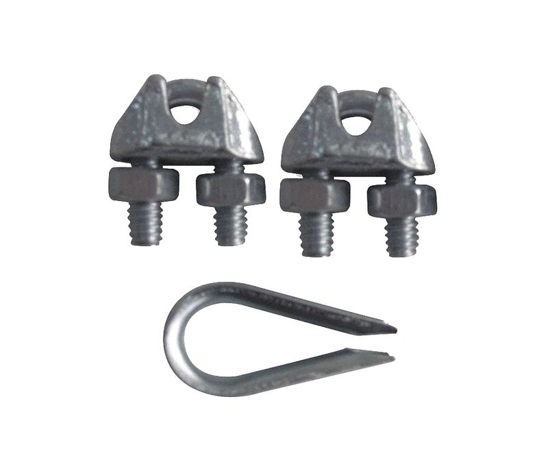 Galvanized Cable Clamps and Thimbles — Farmer Surplus