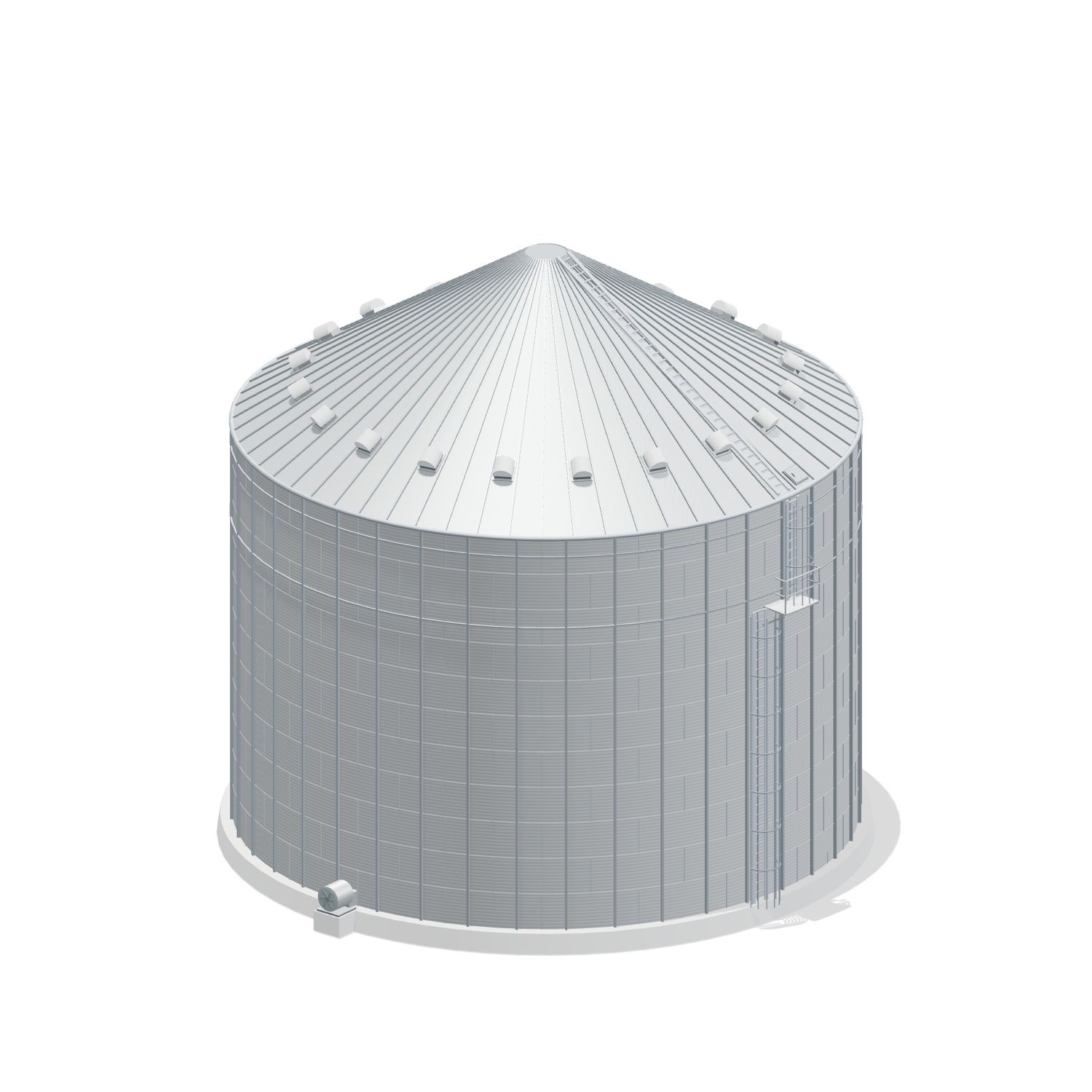60' 11 Ring Commercial Grain Bin 108916 BU