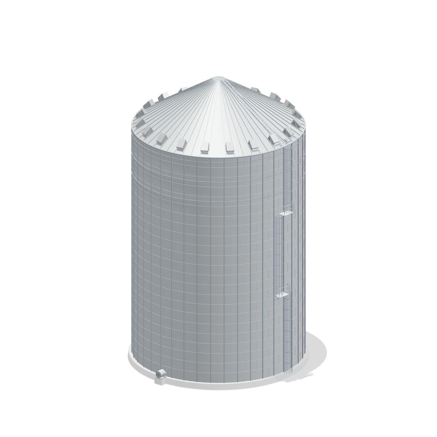 60' 23 Ring Commercial Grain Bin 213766 BU