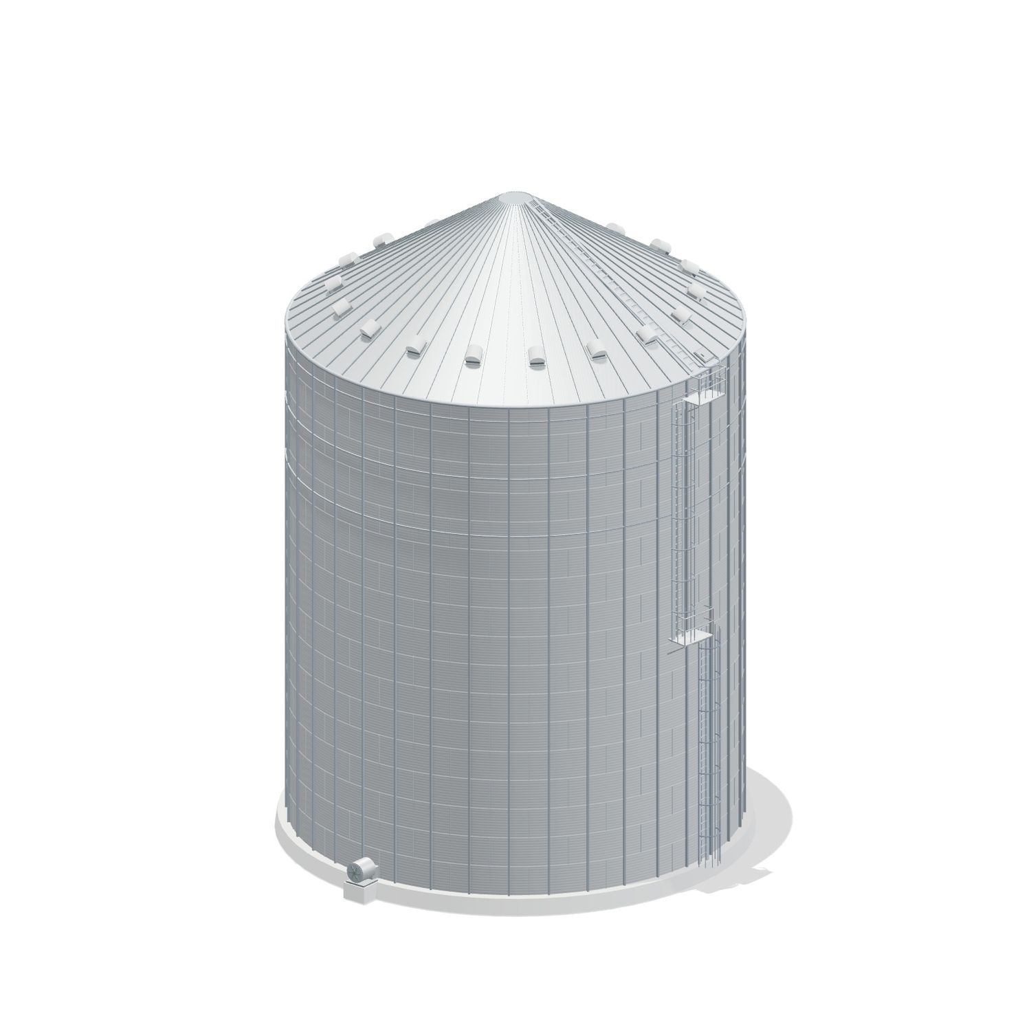 54' 17 Ring Commercial Grain Bin 129666 BU
