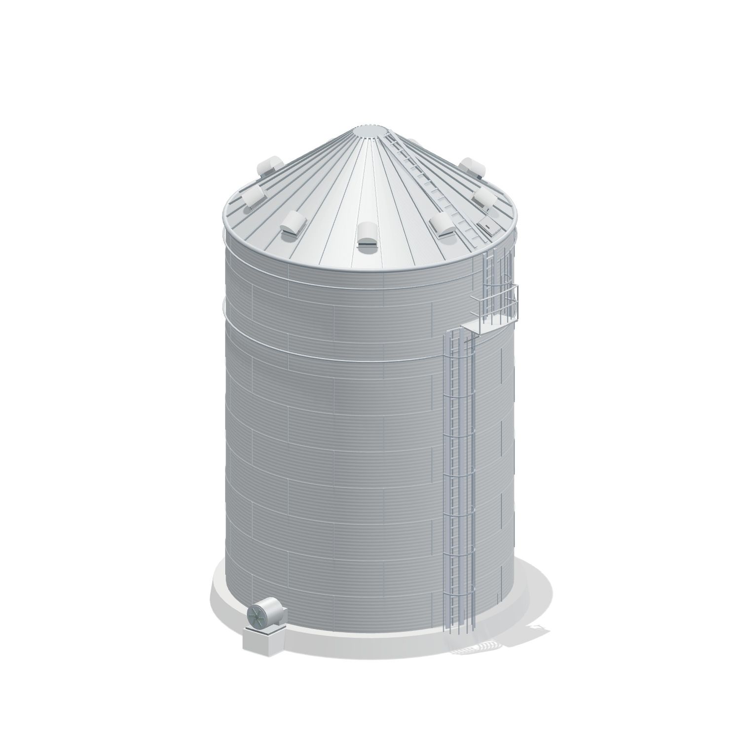 27' 10 Ring Farm Grain Bin 18883 BU