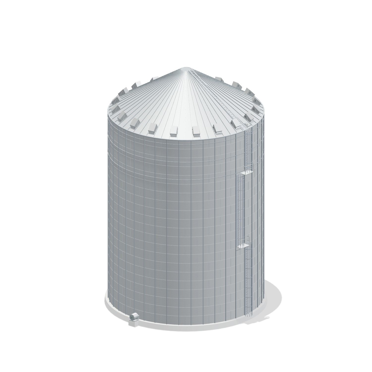 60' 21 Ring Commercial Grain Bin 196291 BU