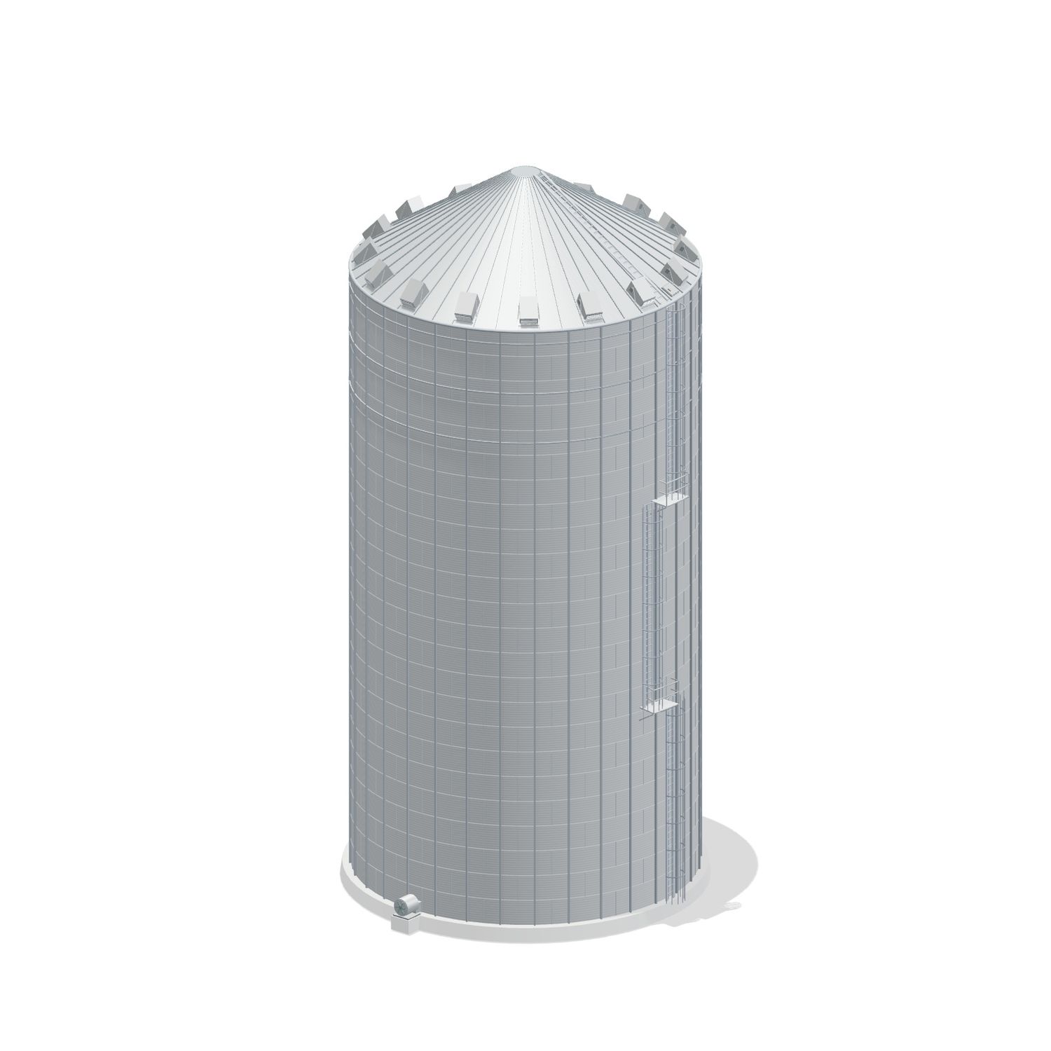 48' 24 Ring Commercial Grain Bin 140789 BU
