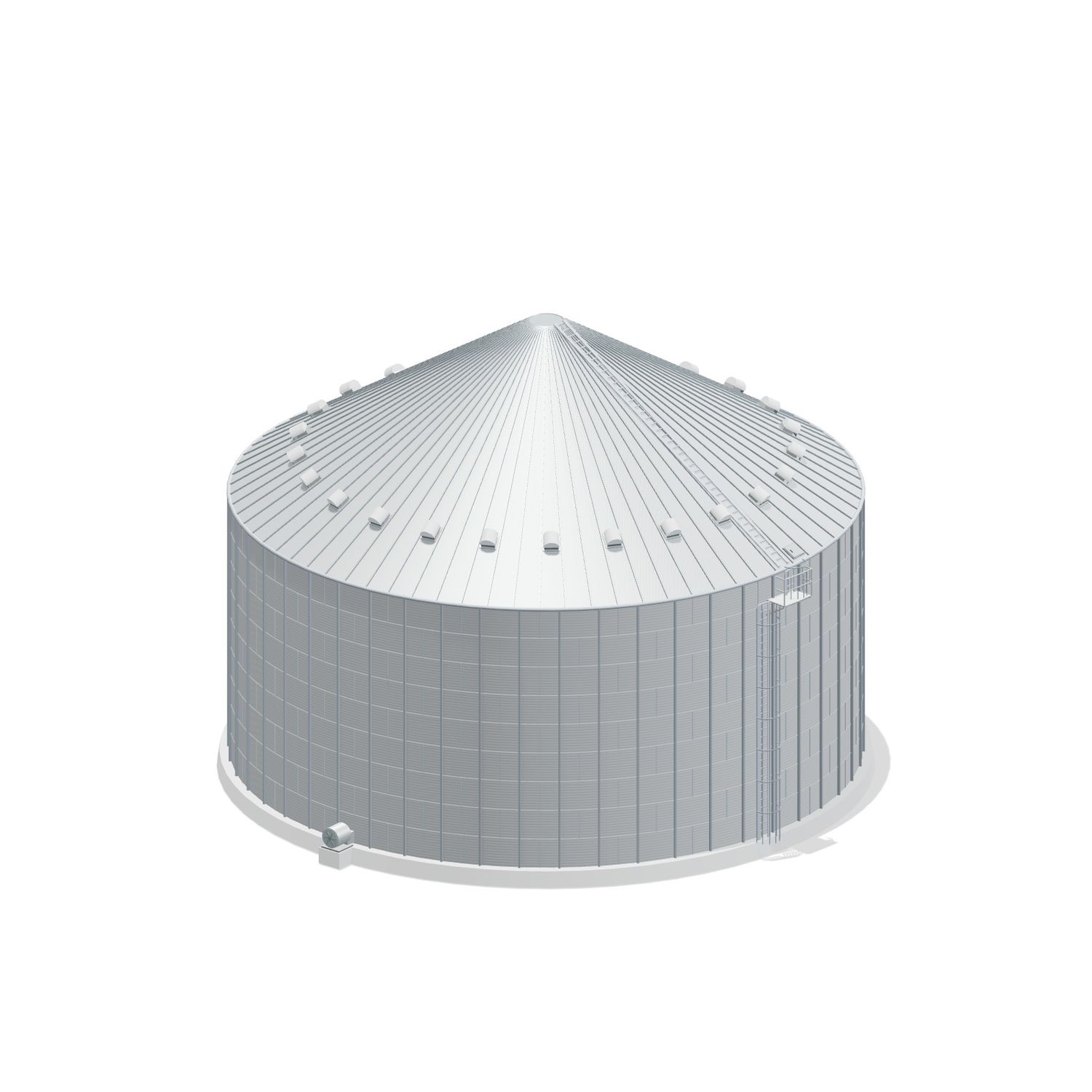 75' 9 Ring Commercial Grain Bin 147799 BU