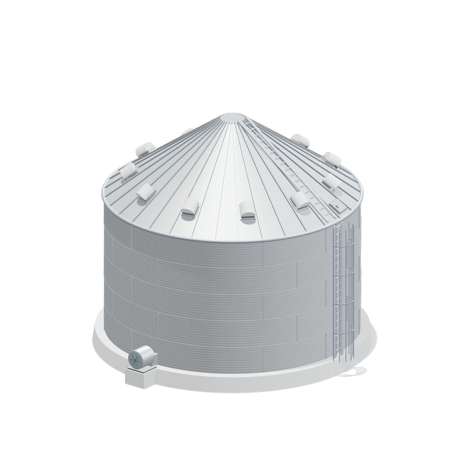 33' 5 Ring Farm Grain Bin 15373 BU