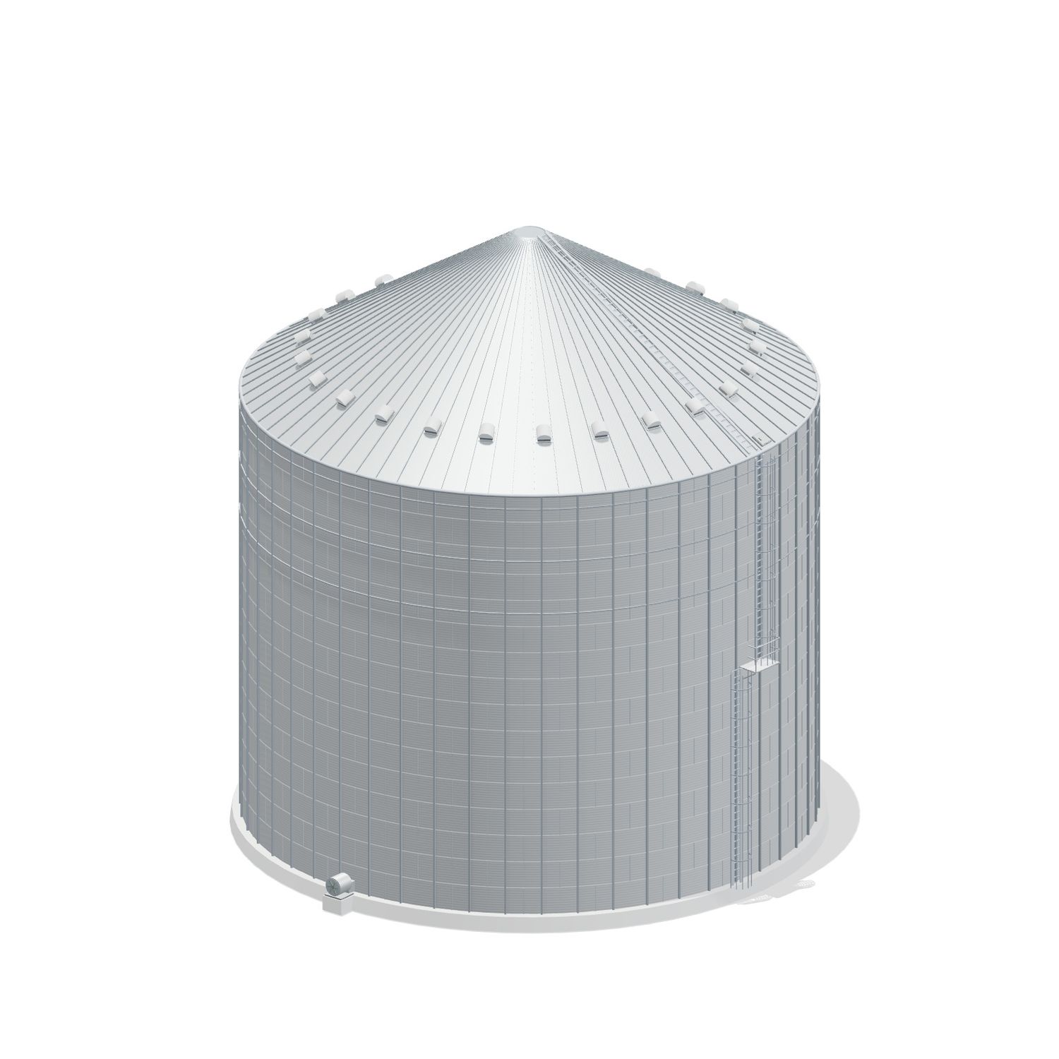75' 16 Ring Commercial Grain Bin 243366 BU