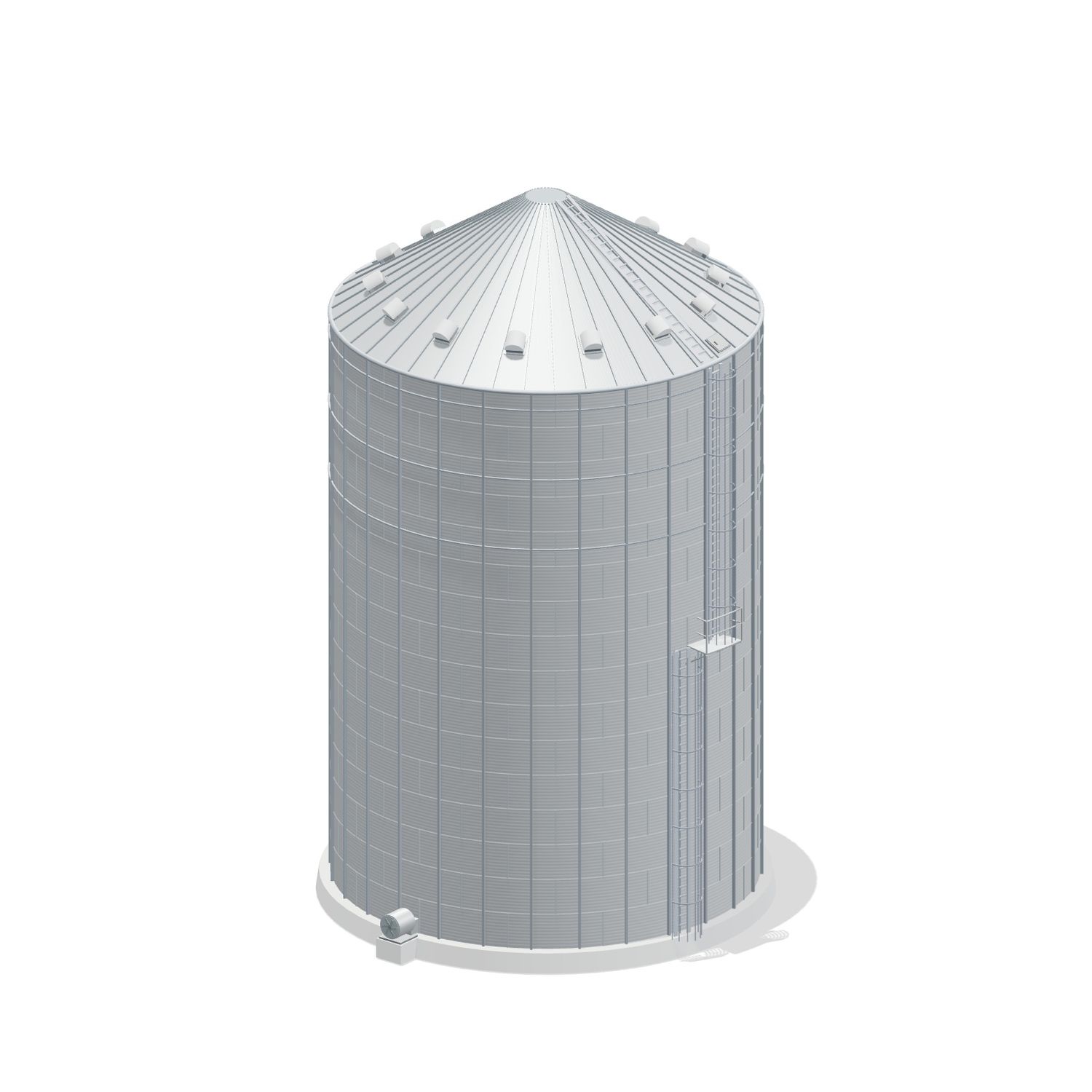 42' 16 Ring Commercial Grain Bin 72923 BU