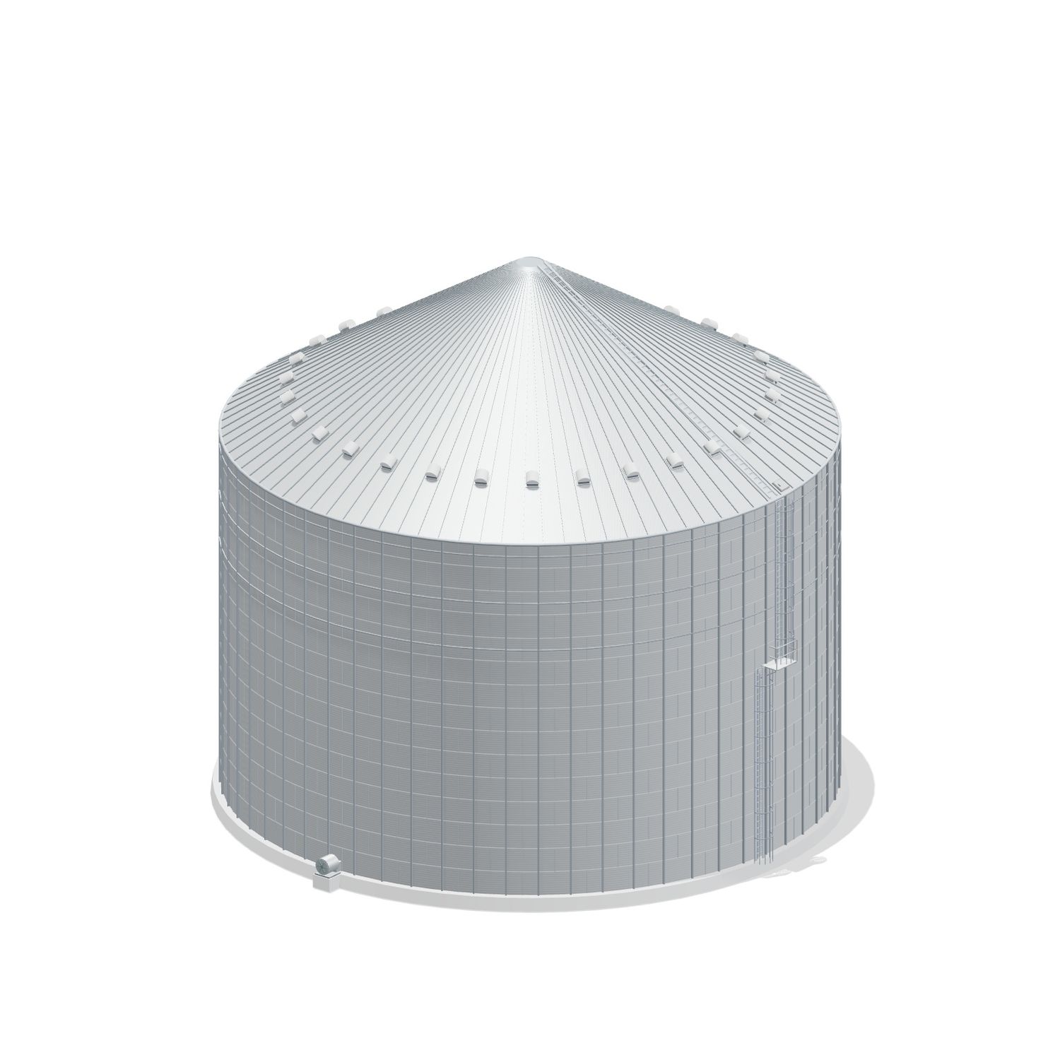 90' 15 Ring Commercial Grain Bin 337877 BU