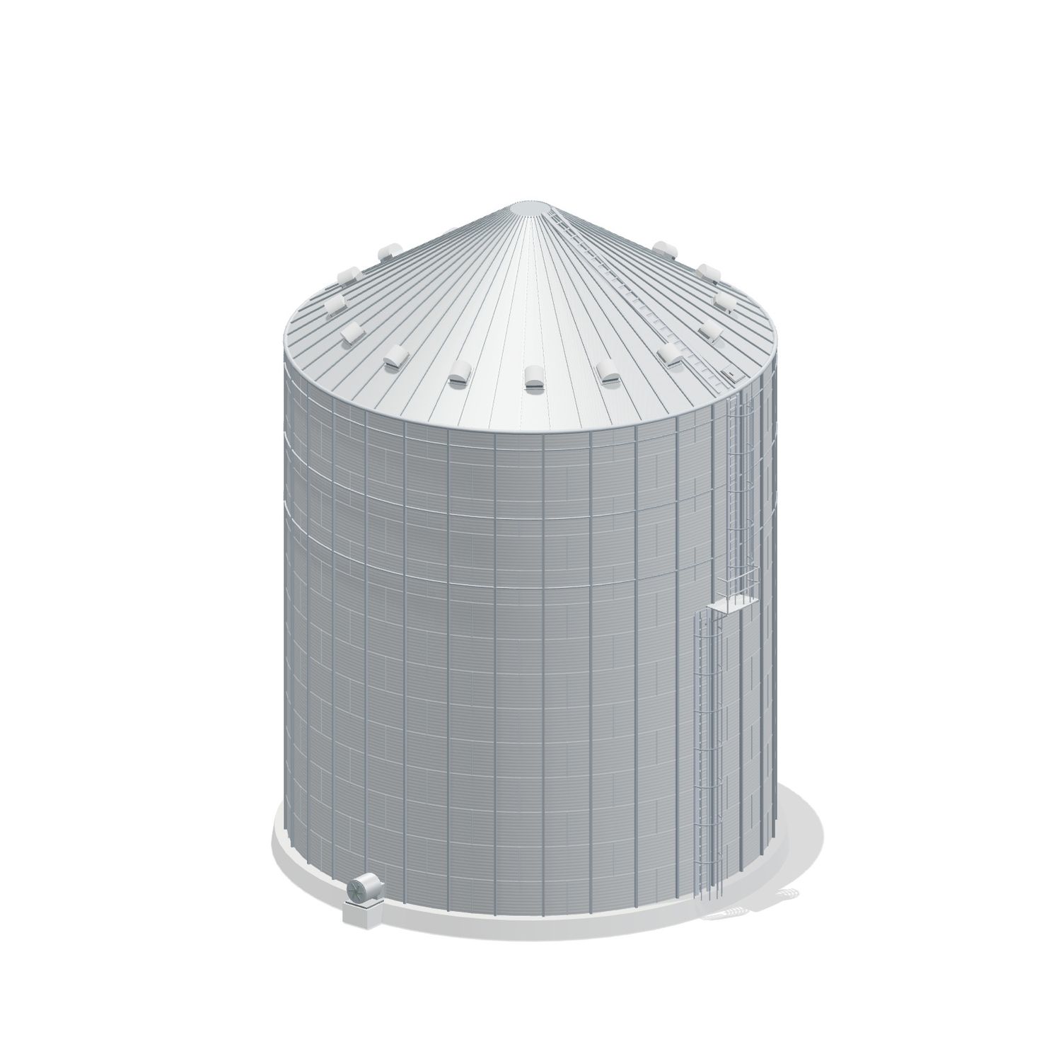 48' 14 Ring Commercial Grain Bin 84869 BU