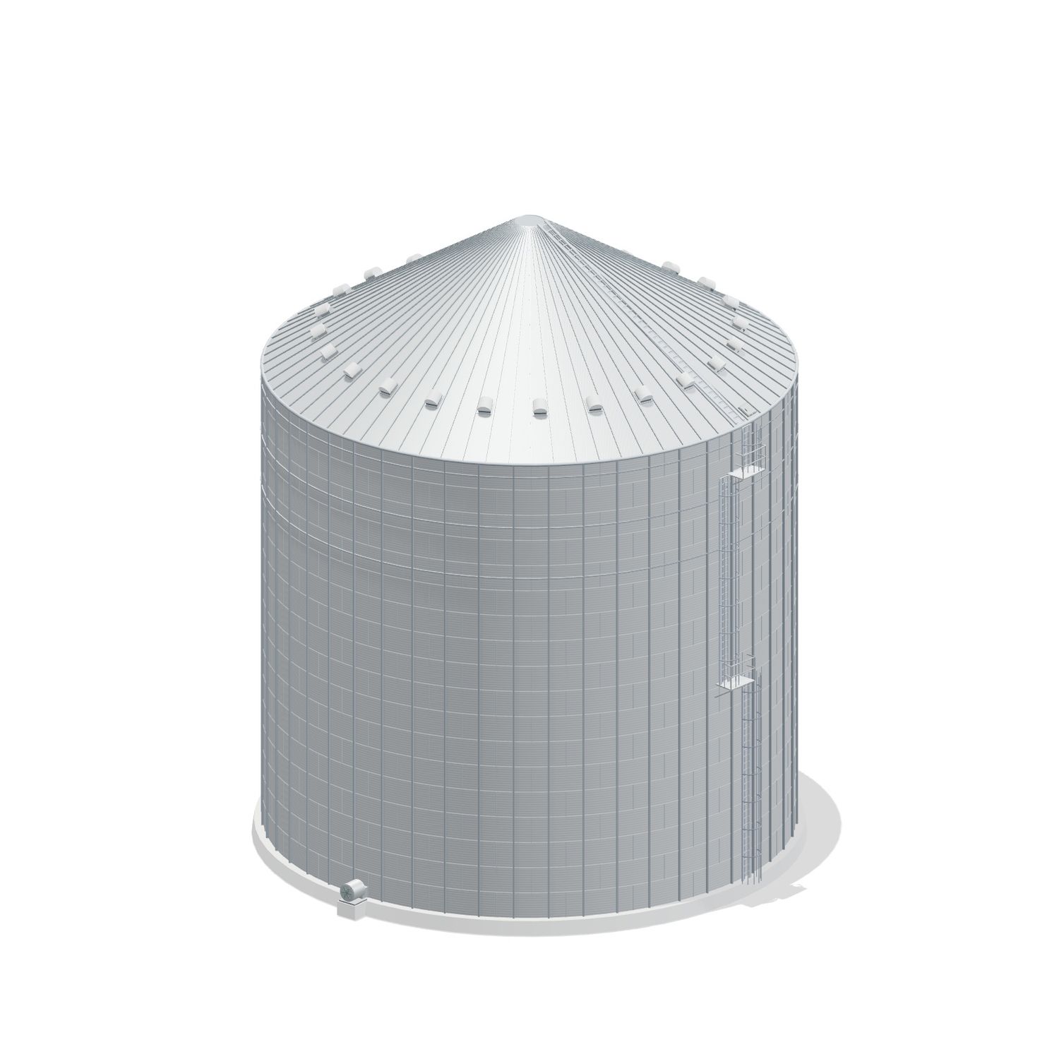 72' 18 Ring Commercial Grain Bin 235961 BU