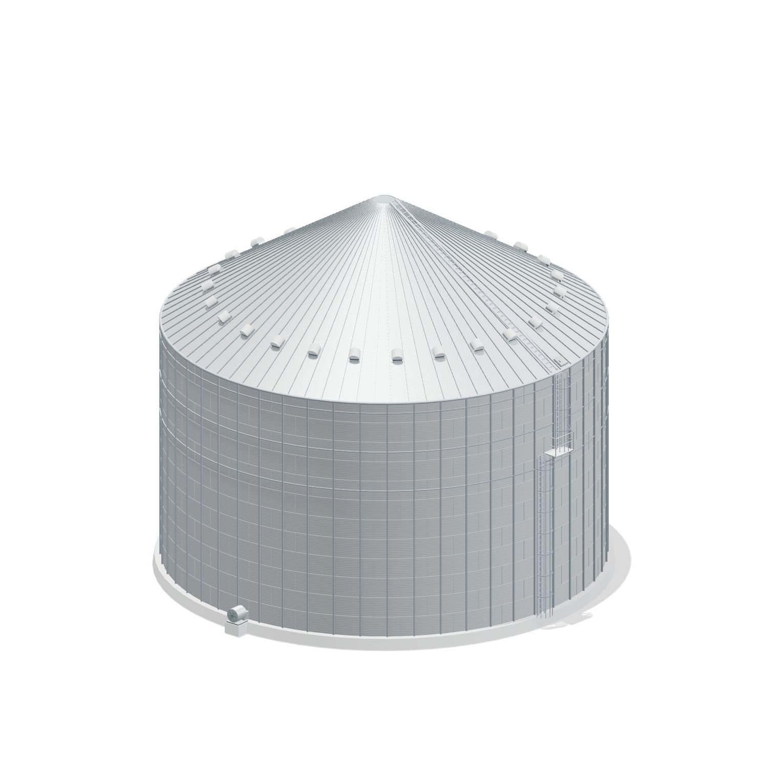 78' 12 Ring Commercial Grain Bin 205224 BU
