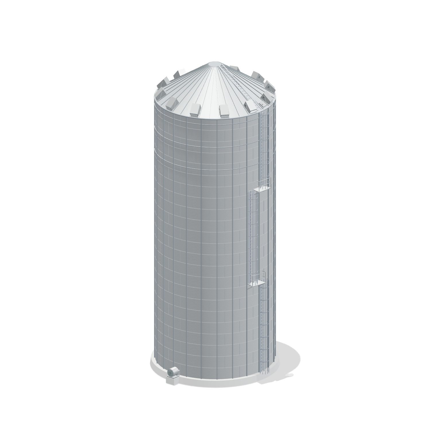 36' 23 Ring Commercial Grain Bin 75141 BU