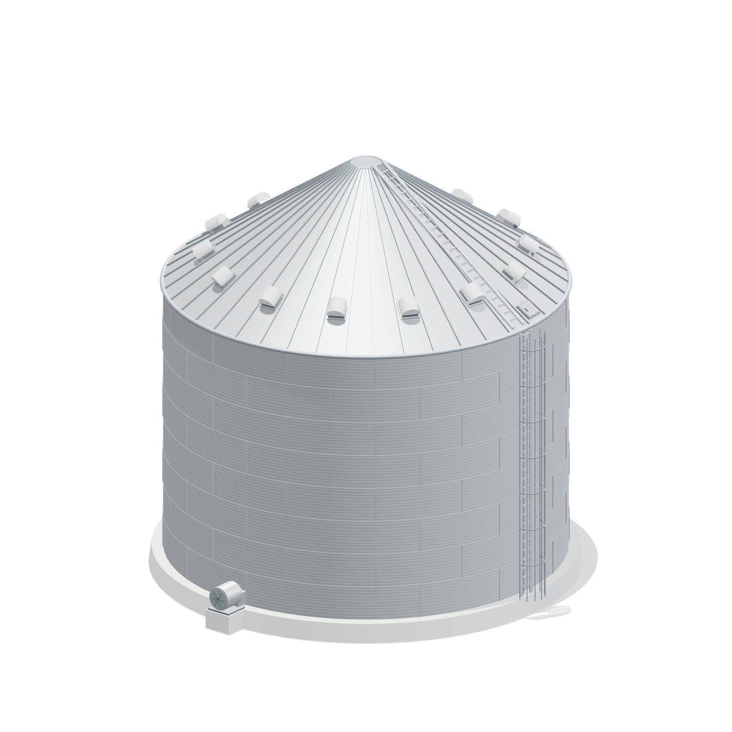 42' 8 Ring Farm Grain Bin 38672 BU