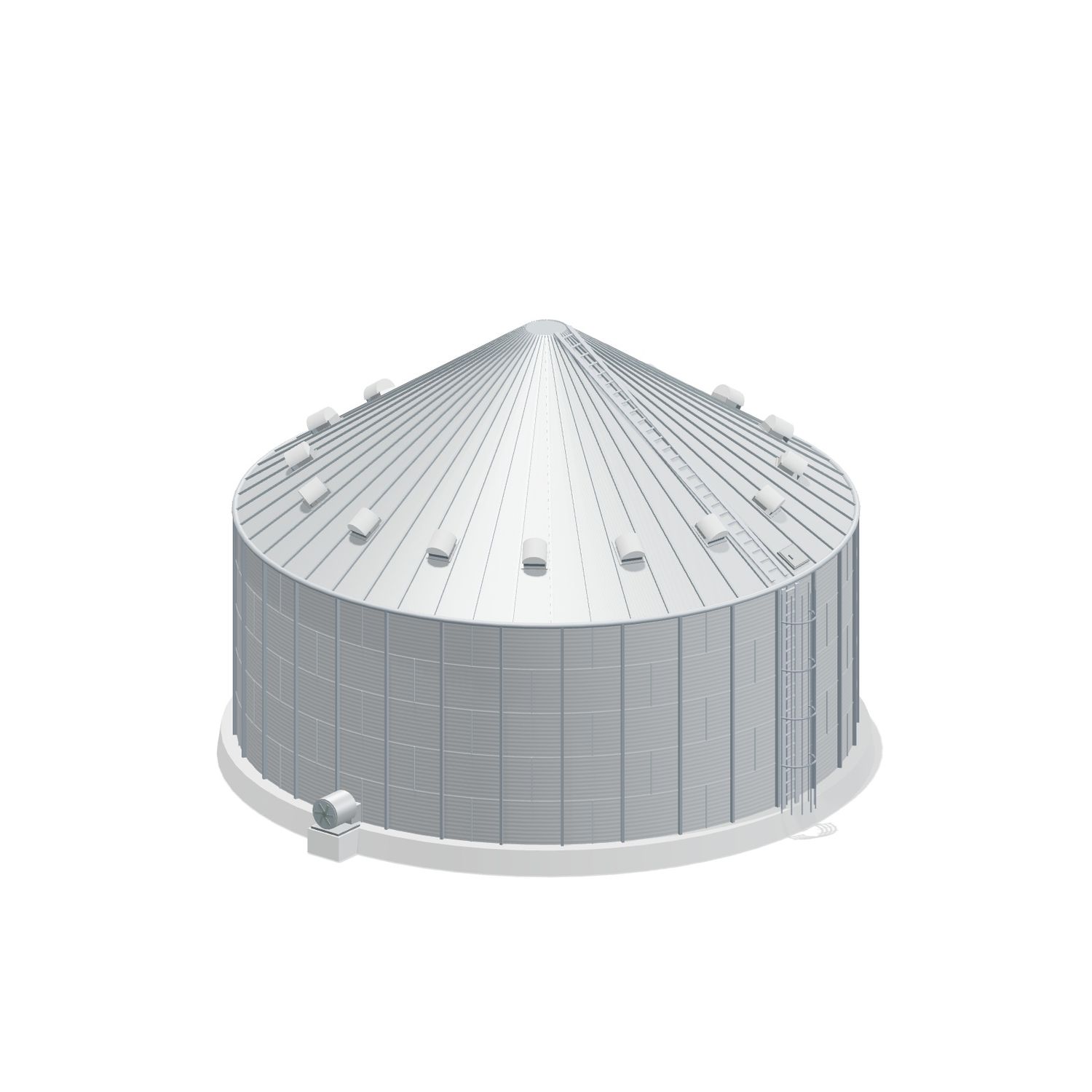 48' 5 Ring Stiffened Grain Bin 34541 BU