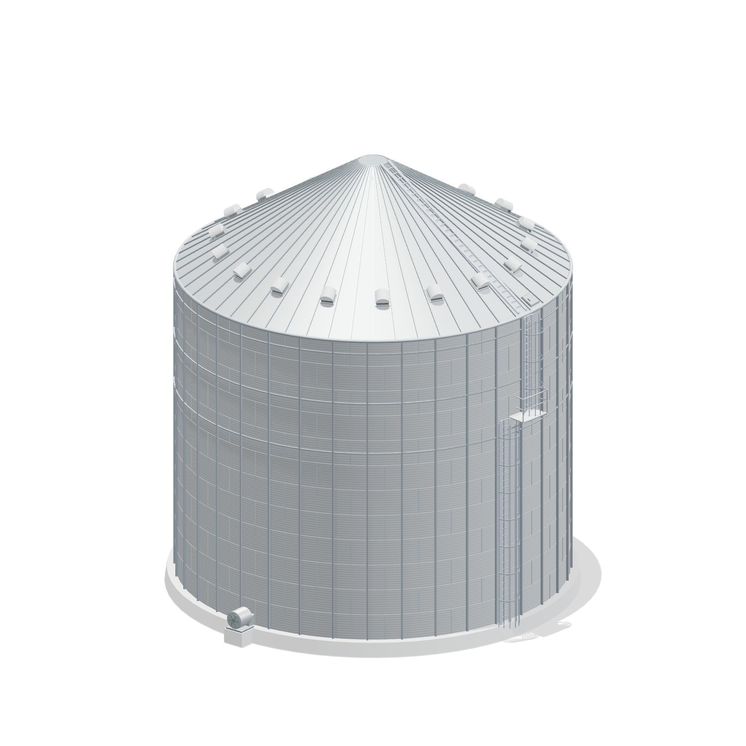 54' 12 Ring Commercial Grain Bin 94278 BU