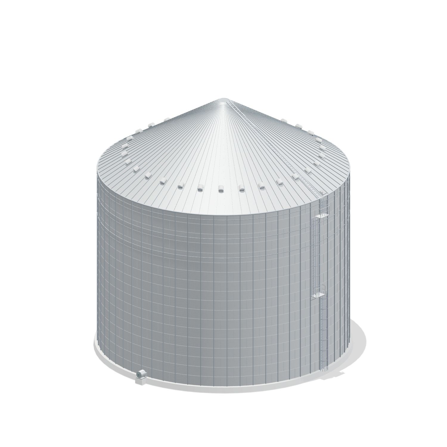 90' 18 Ring Commercial Grain Bin 396855 BU