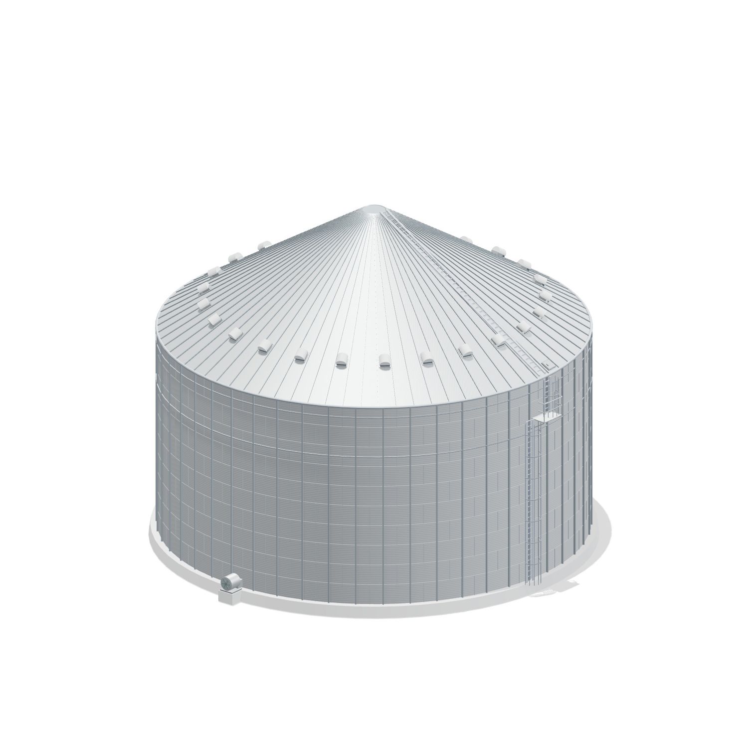 75' 10 Ring Commercial Grain Bin 161451 BU