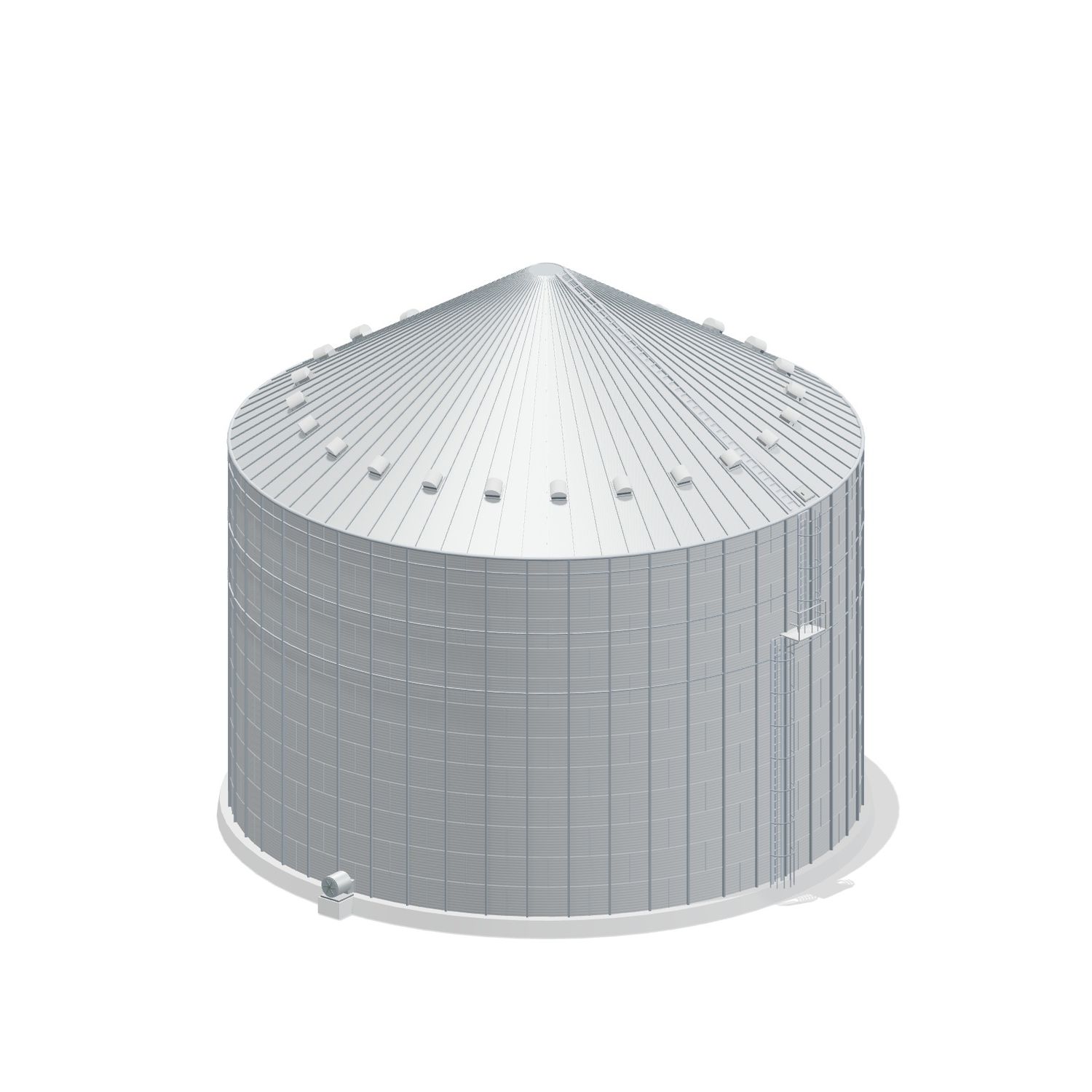 72' 12 Ring Commercial Grain Bin 173050 BU