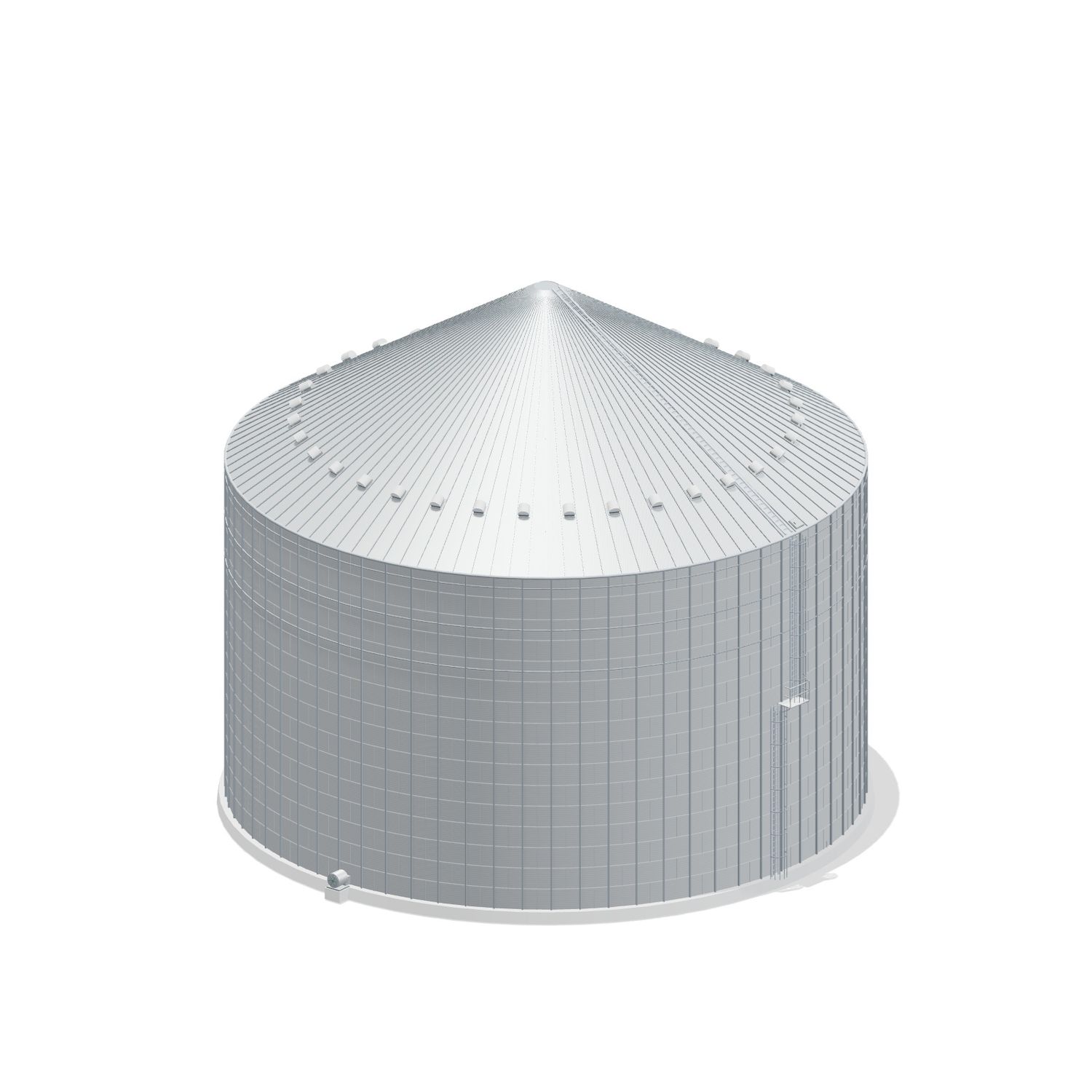 105' 16 Ring Commercial Grain Bin 496296 BU