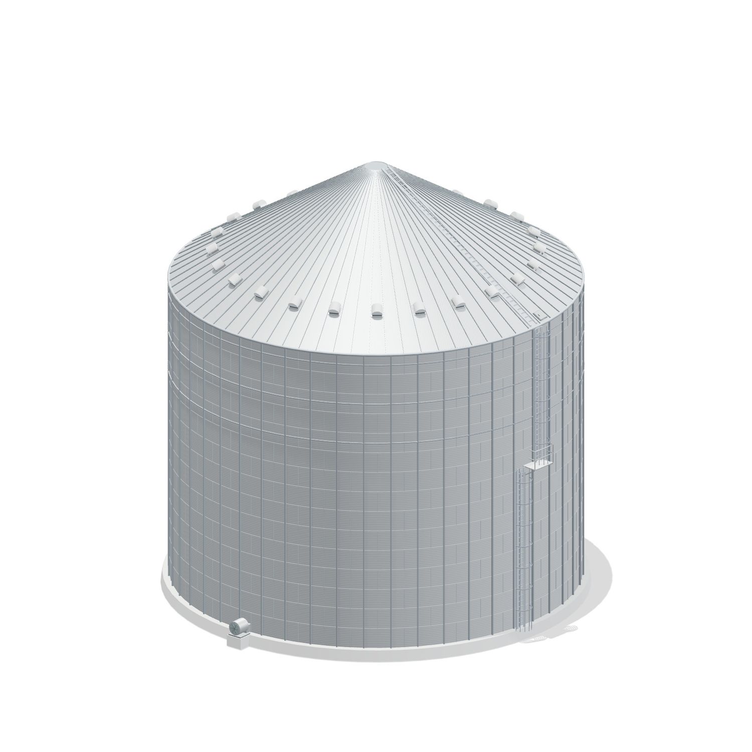 72' 15 Ring Commercial Grain Bin 210797 BU