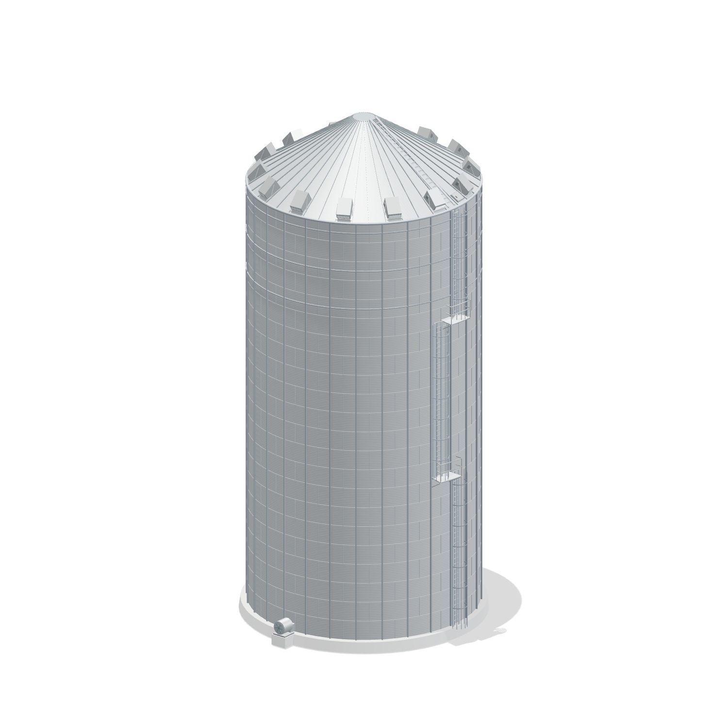 42' 22 Ring Commercial Grain Bin 98612 BU