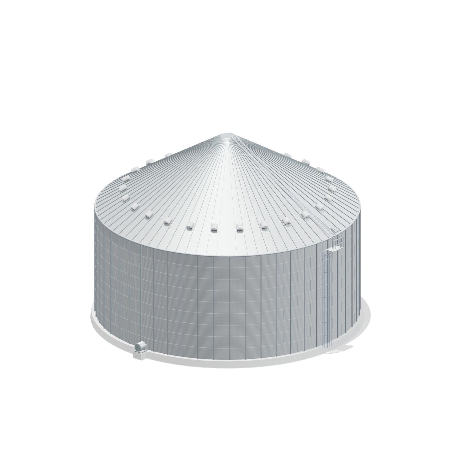 78' 9 Ring Commercial Grain Bin 160924 BU
