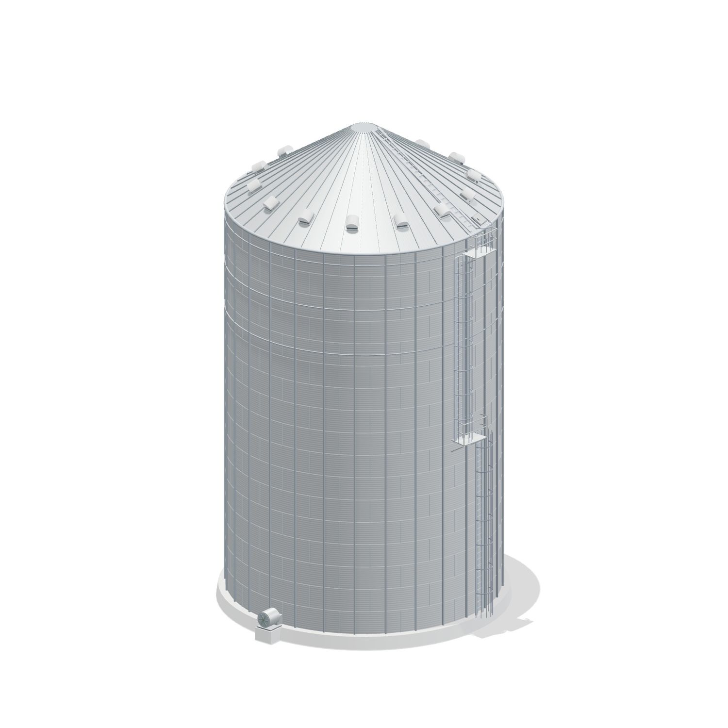 42' 17 Ring Commercial Grain Bin 77205 BU