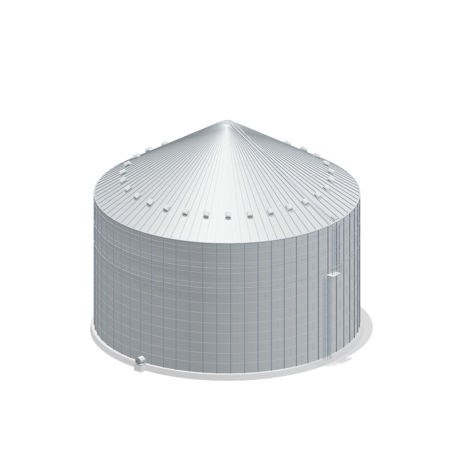 90' 13 Ring Commercial Grain Bin 298558 BU