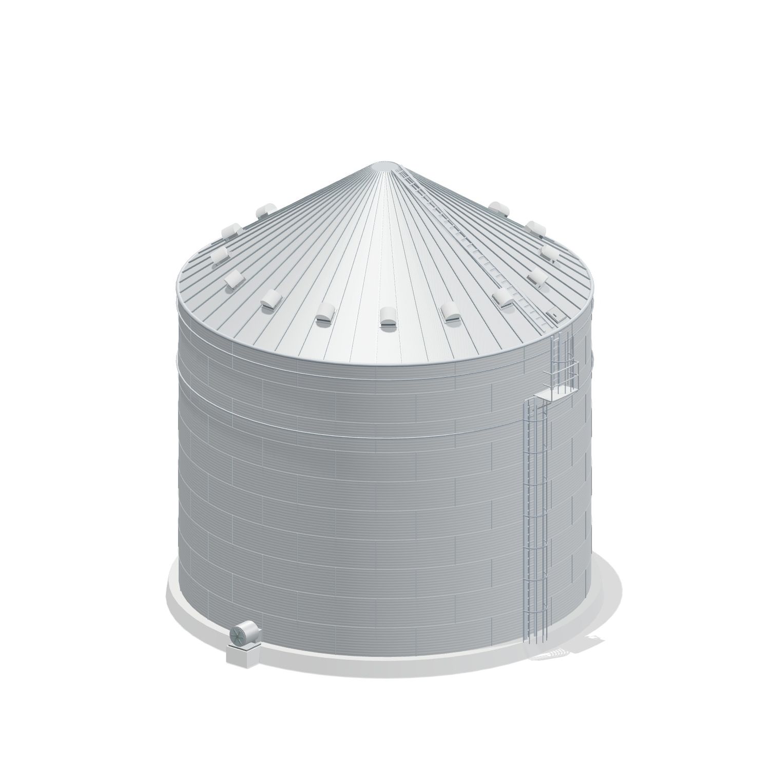 48' 10 Ring Farm Grain Bin 62501 BU
