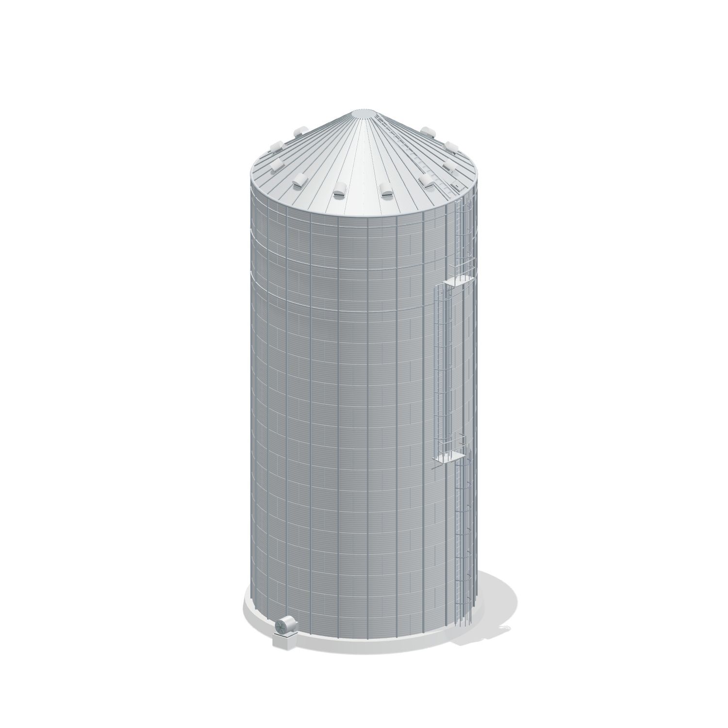 36' 20 Ring Commercial Grain Bin 65705 BU