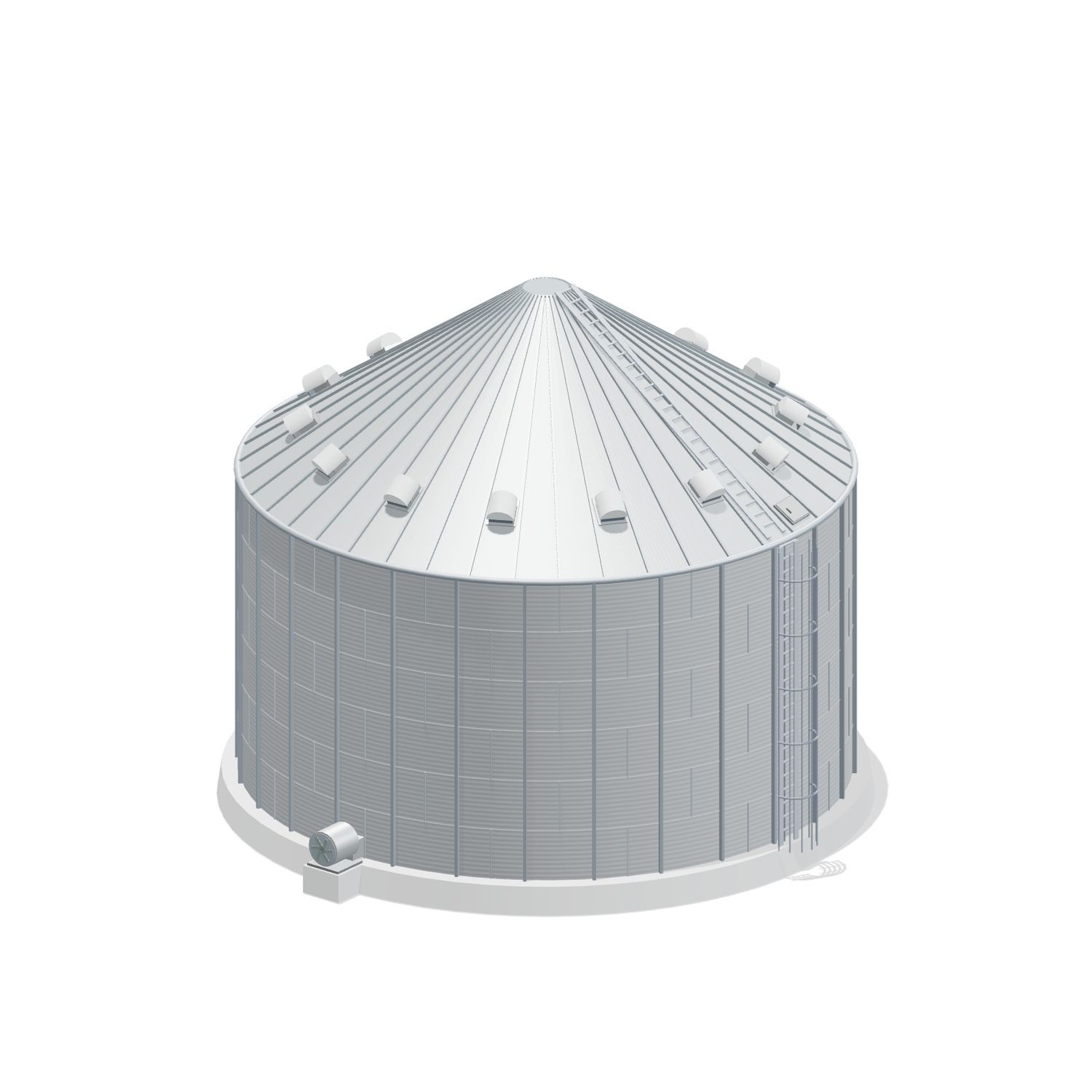 42' 6 Ring Stiffened Grain Bin 30109 BU