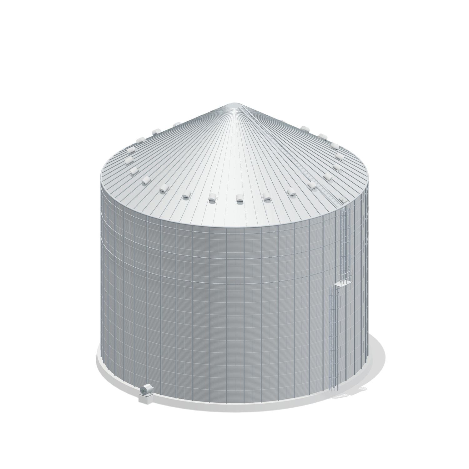 72' 14 Ring Commercial Grain Bin 198215 BU