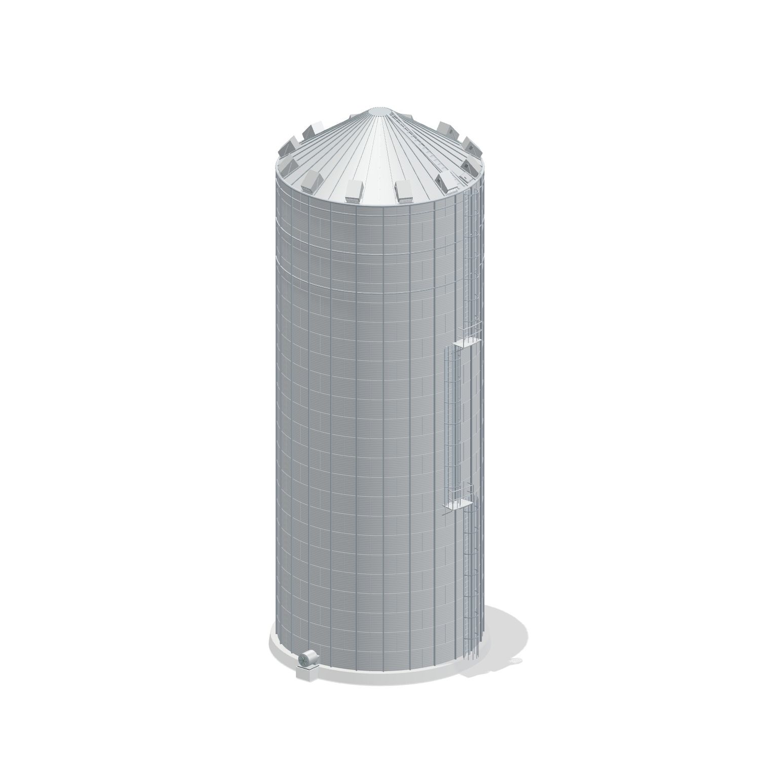 36' 24 Ring Commercial Grain Bin 78287 BU