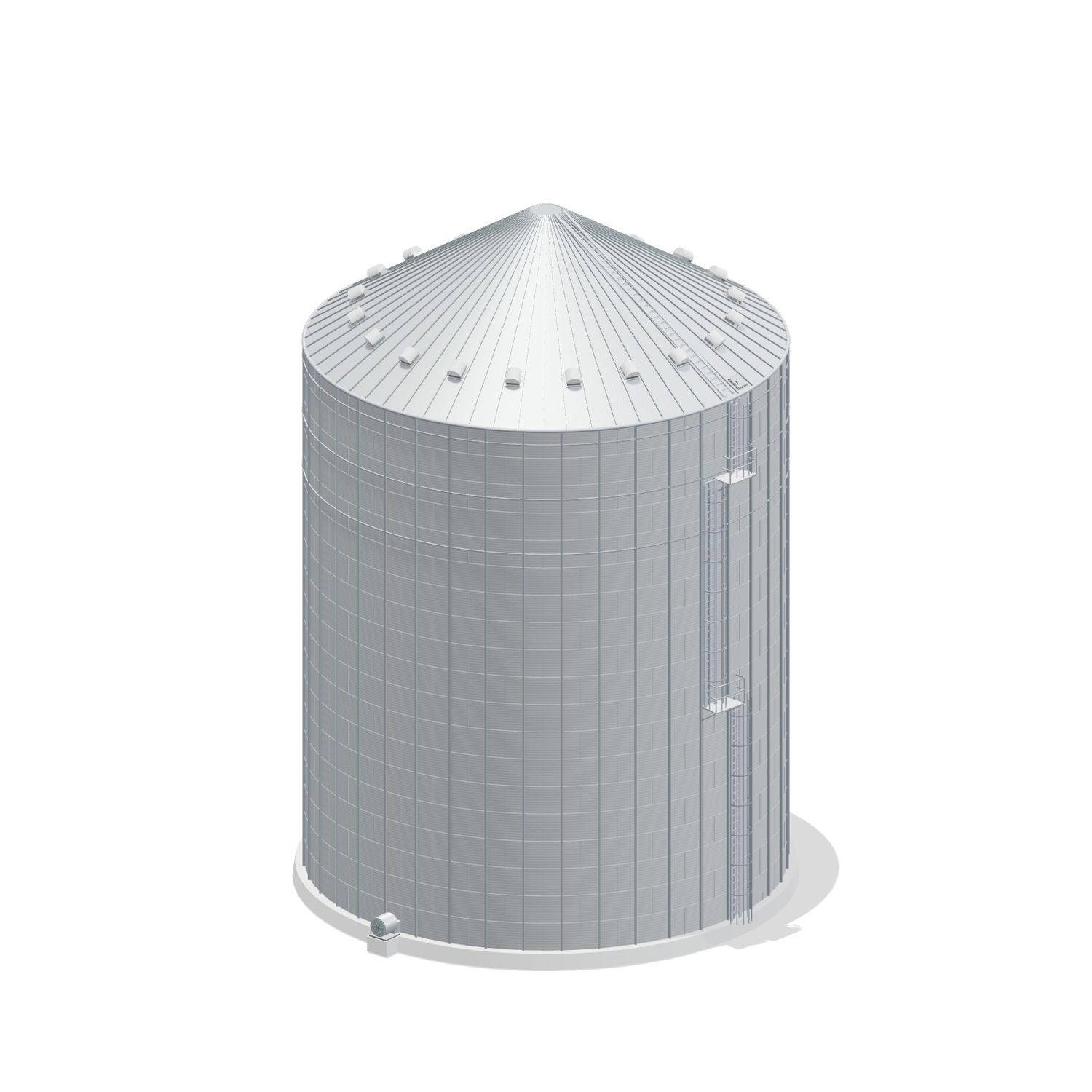 60' 19 Ring Commercial Grain Bin 178816 BU