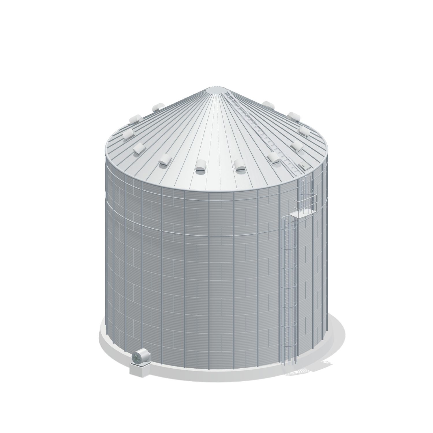 42' 10 Ring Commercial Grain Bin 47235 BU