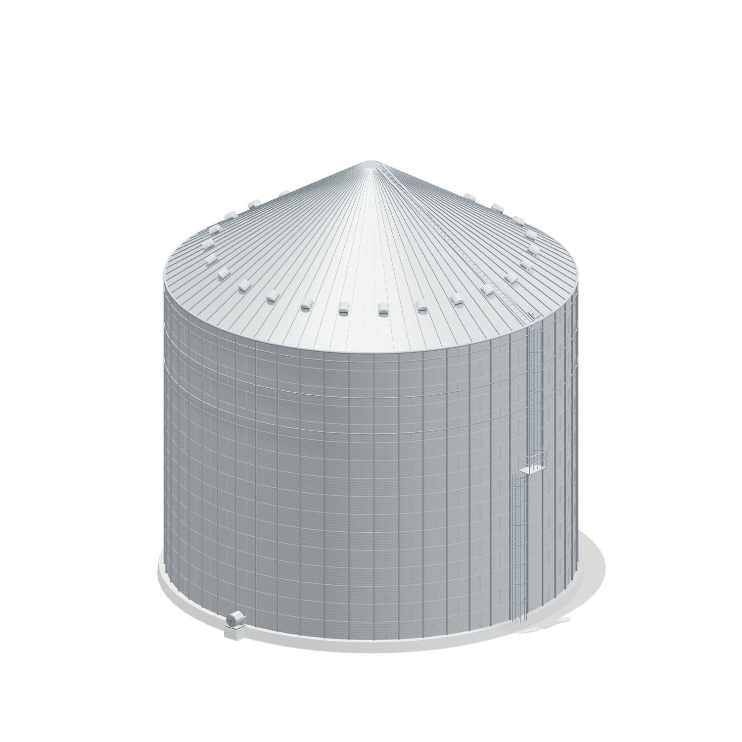 78' 16 Ring Commercial Grain Bin 264290 BU
