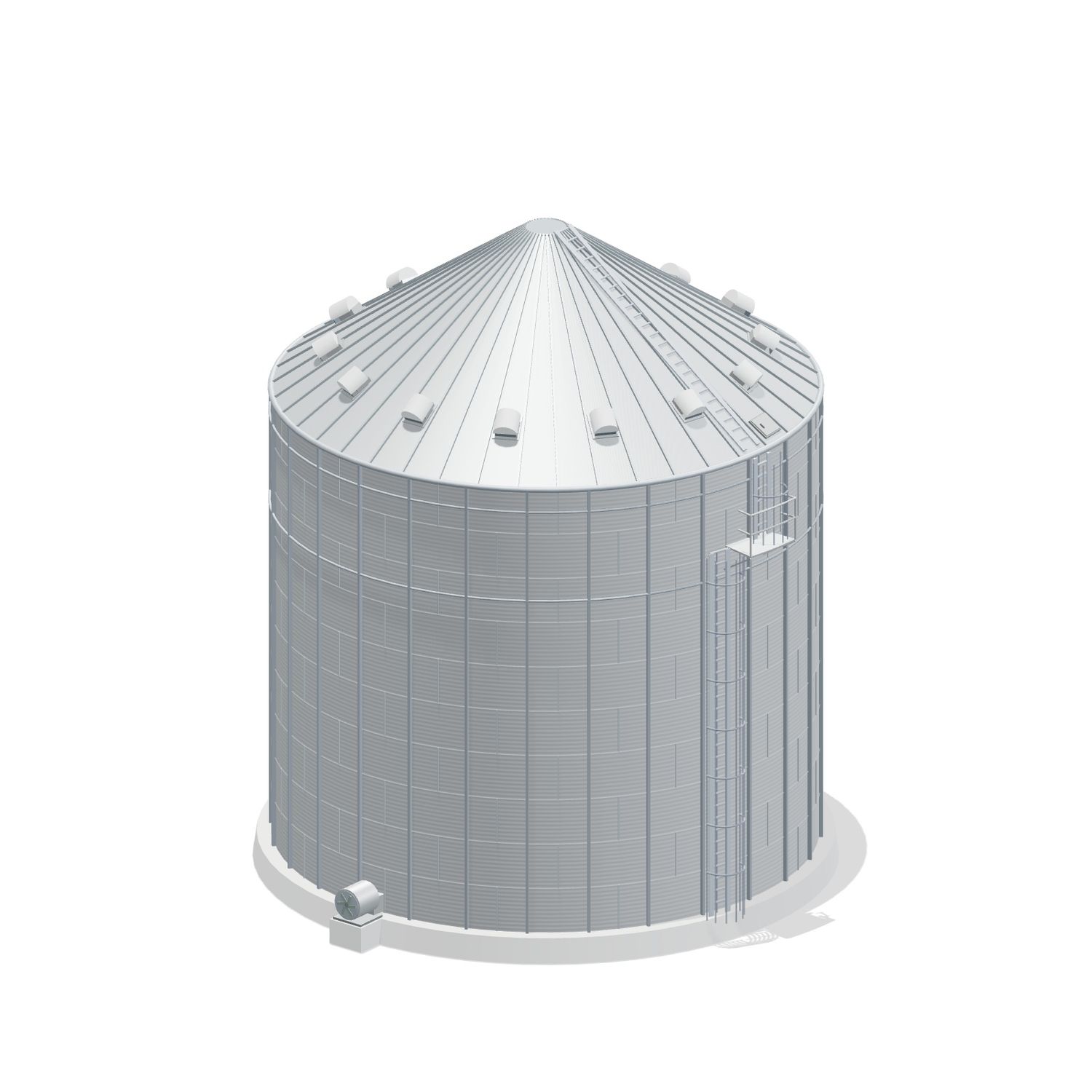 42' 10 Ring Stiffened Grain Bin 47235 BU