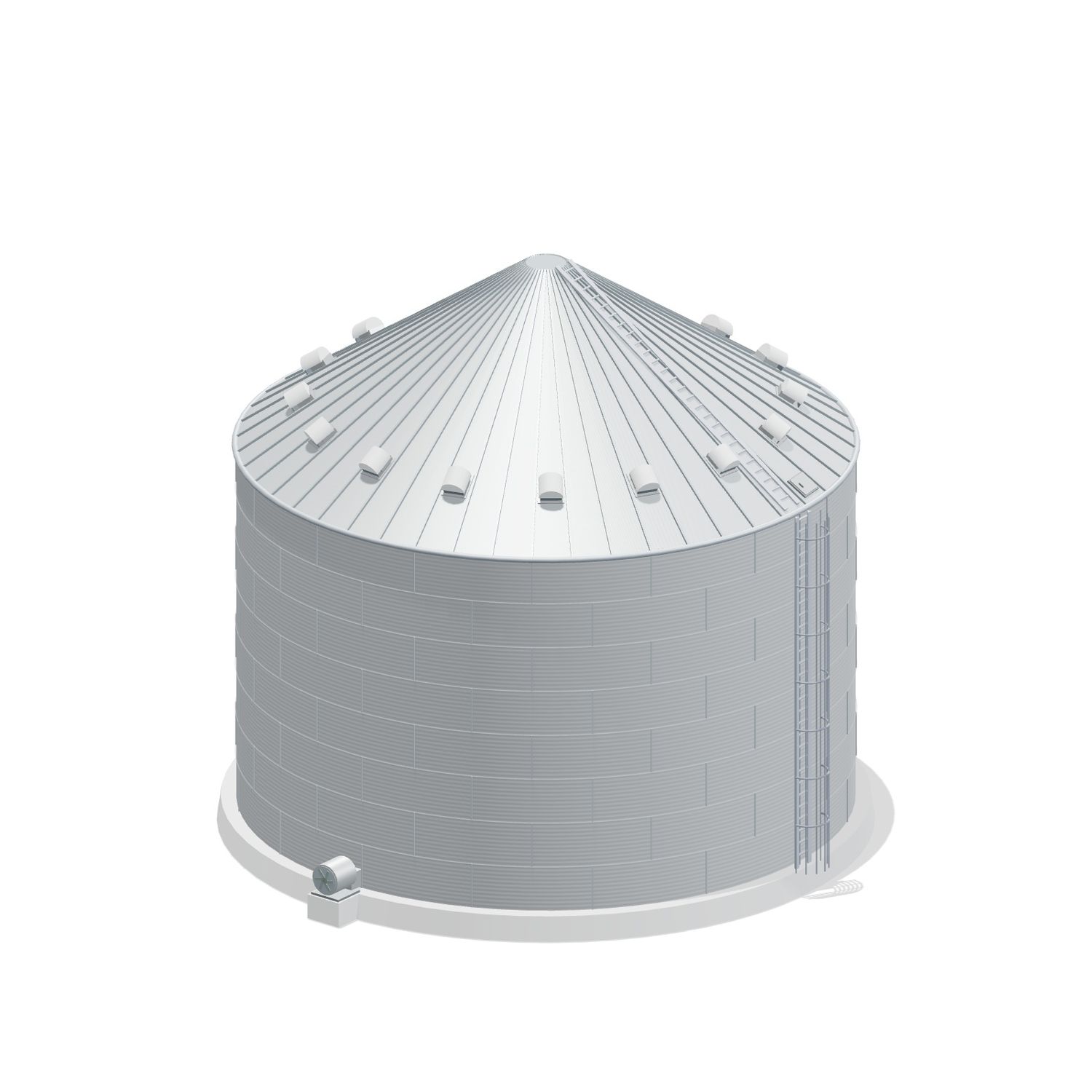 48' 8 Ring Farm Grain Bin 51317 BU