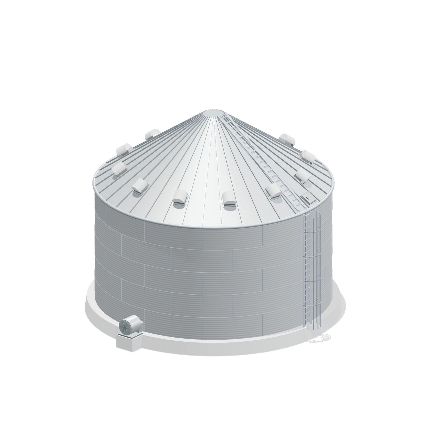 36' 5 Ring Farm Grain Bin 18522 BU