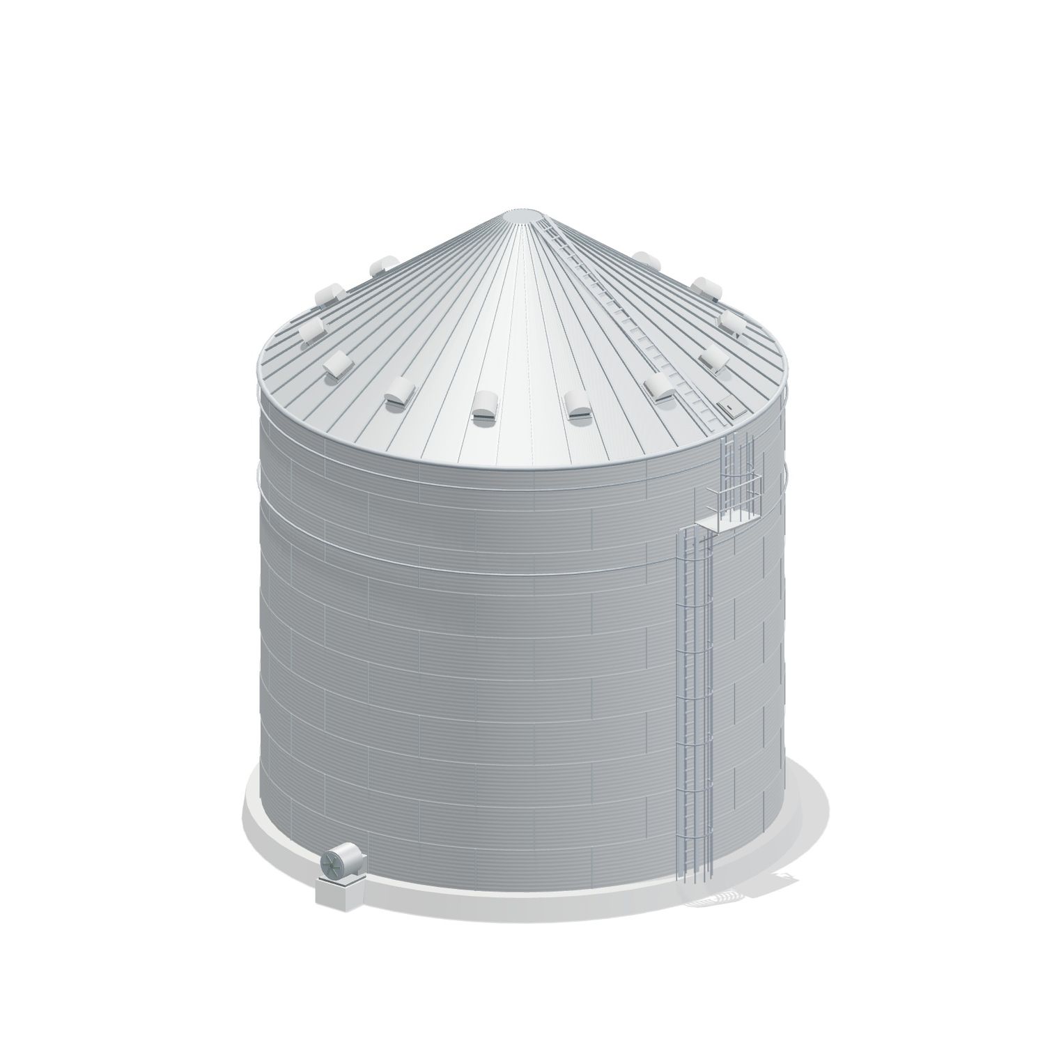 42' 10 Ring Farm Grain Bin 47235 BU