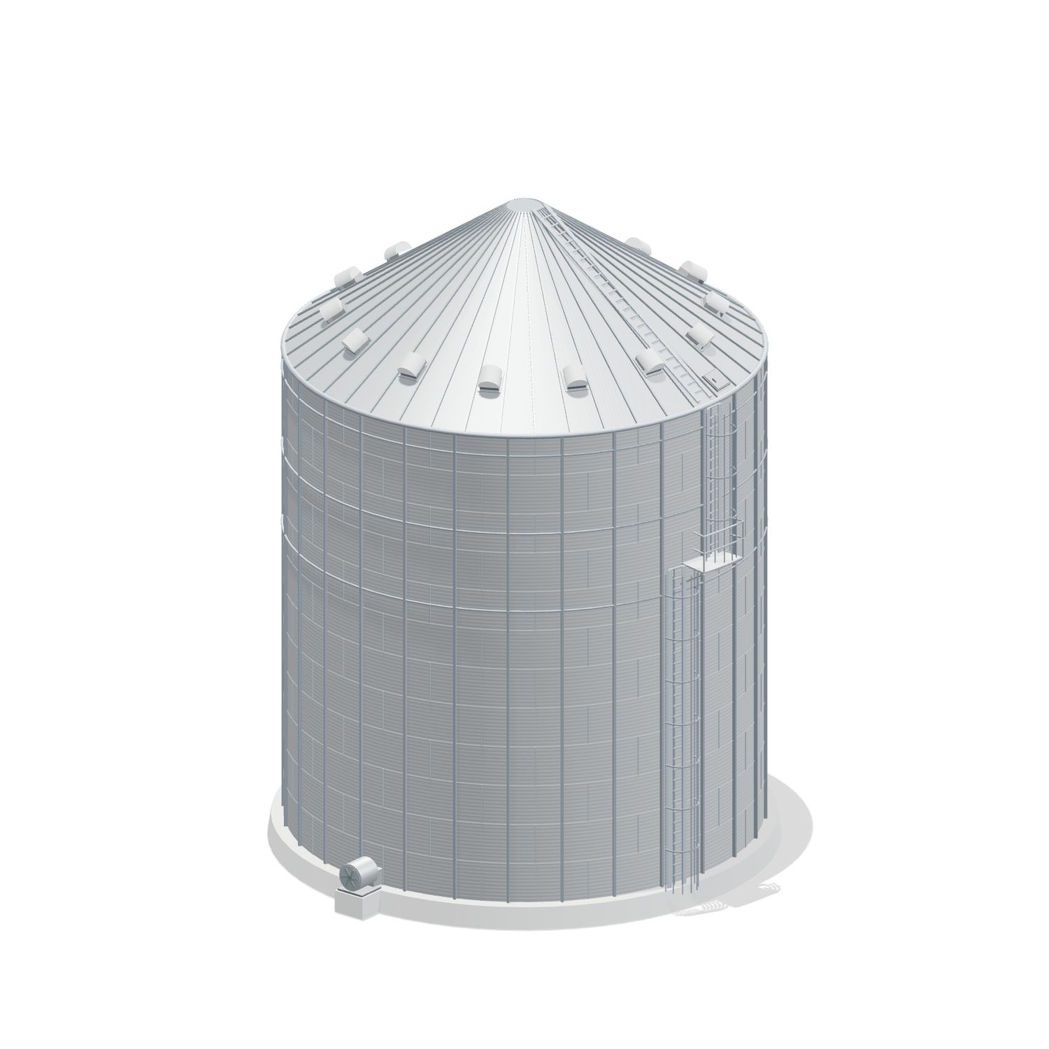 42' 12 Ring Stiffened Grain Bin 55798 BU