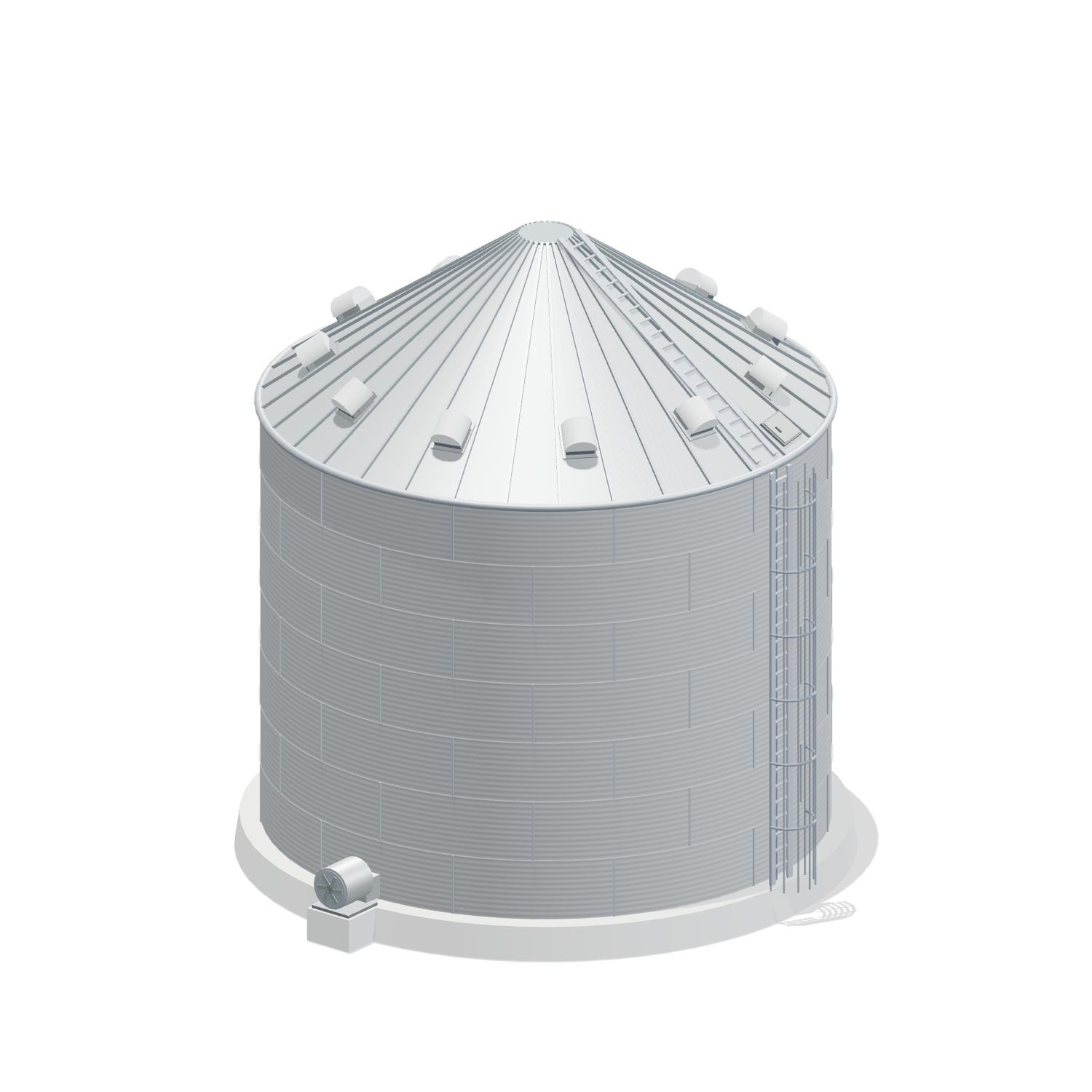 33' 7 Ring Farm Grain Bin 20659 BU