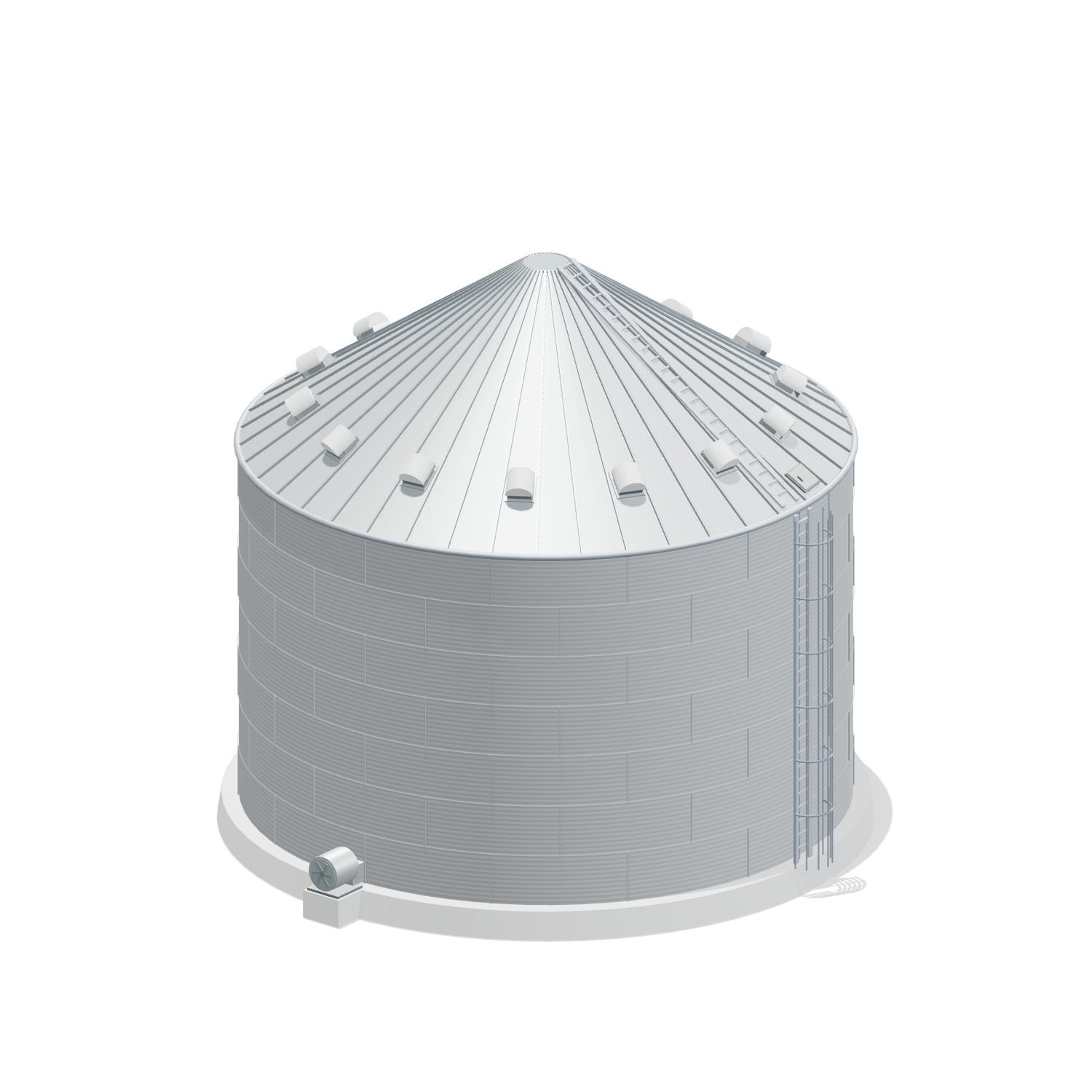 42' 7 Ring Farm Grain Bin 34391 BU