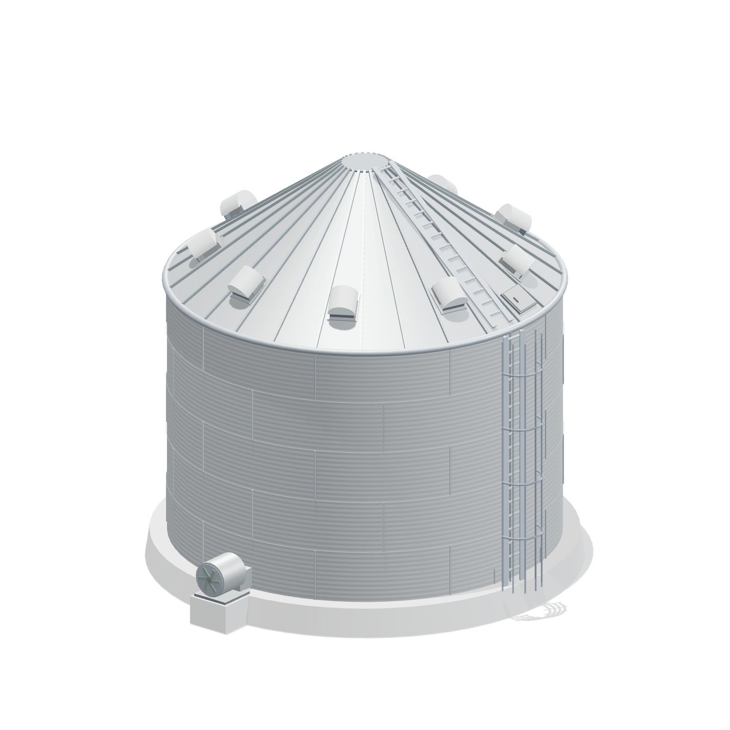 27' 5 Ring Farm Grain Bin 10036 BU