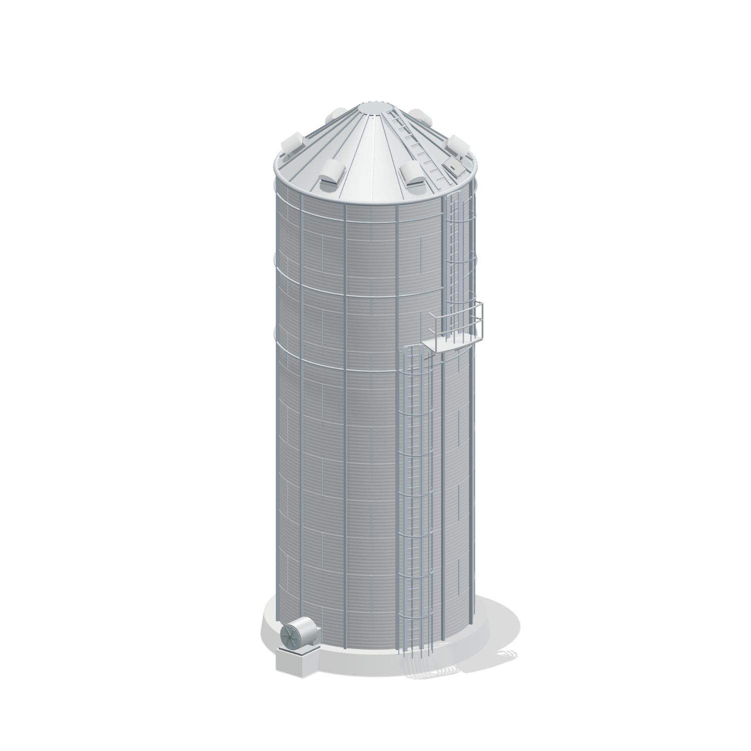 18' 12 Ring Stiffened Grain Bin 9795 BU