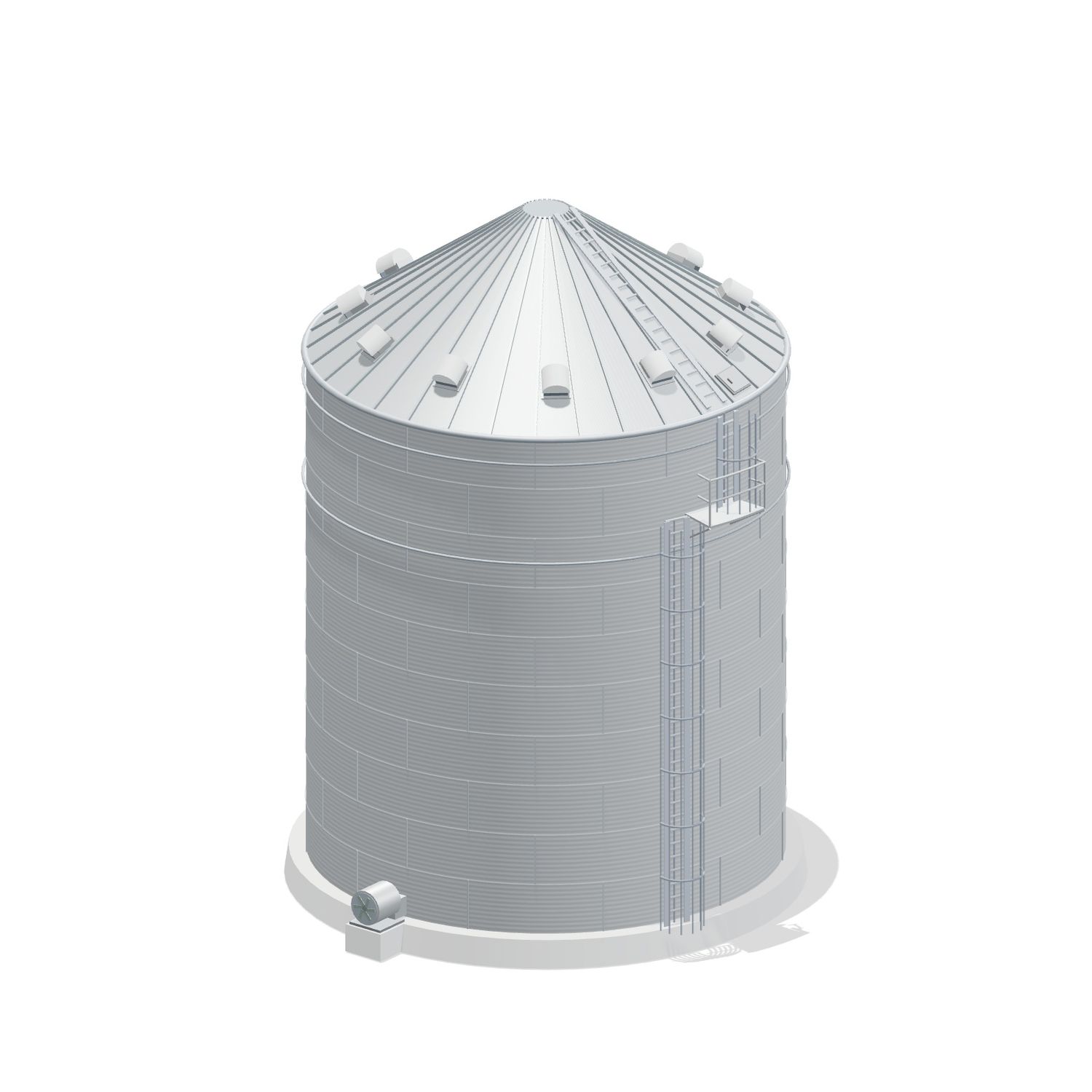 33' 10 Ring Farm Grain Bin 28589 BU