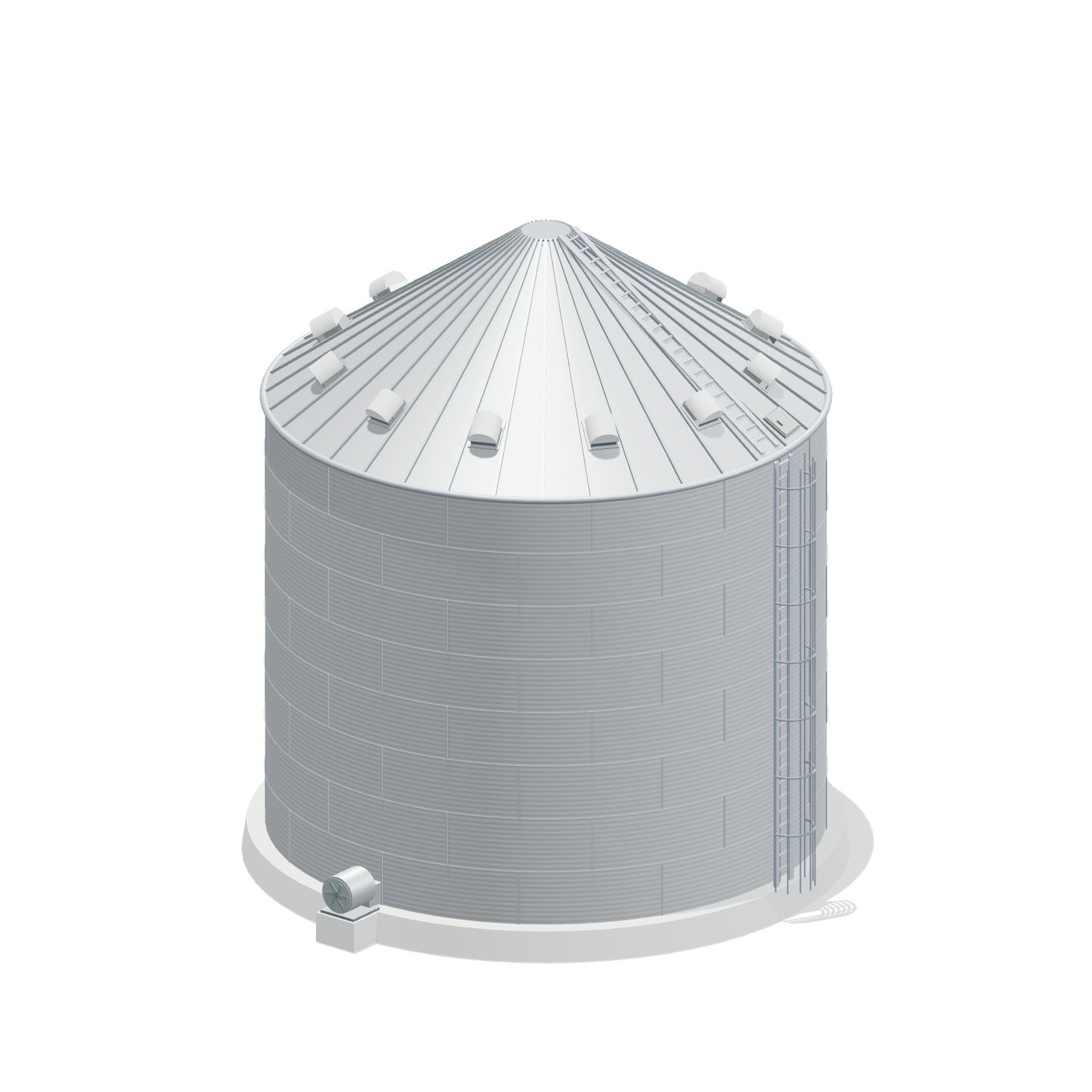 36' 8 Ring Farm Grain Bin 27959 BU