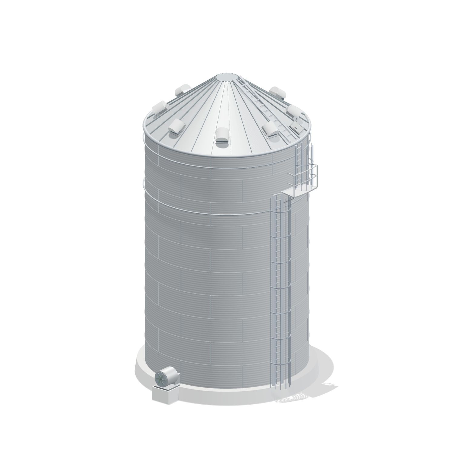 24' 10 Ring Farm Grain Bin 14819 BU