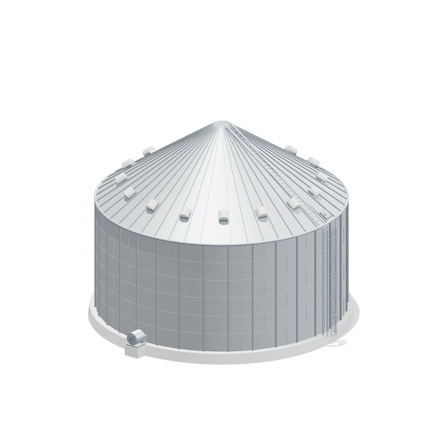 48' 6 Ring Stiffened Grain Bin 40133 BU