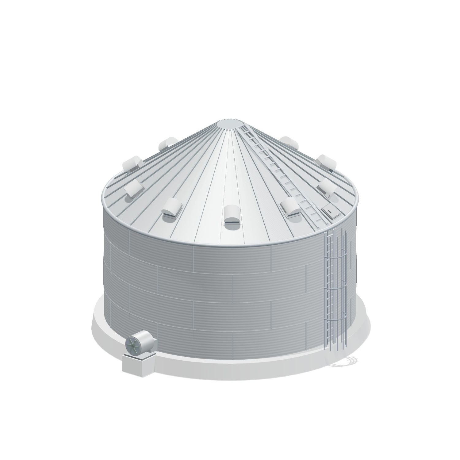 30' 4 Ring Farm Grain Bin 10363 BU